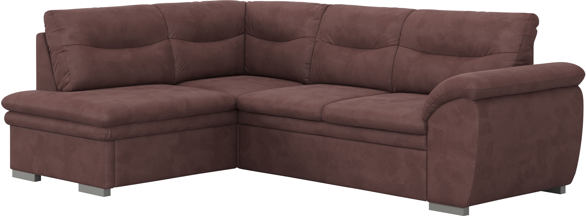 COTTA Ecksofa »Leandra L-Form«, wahlweise mit Bettfunktion & Bettkasten