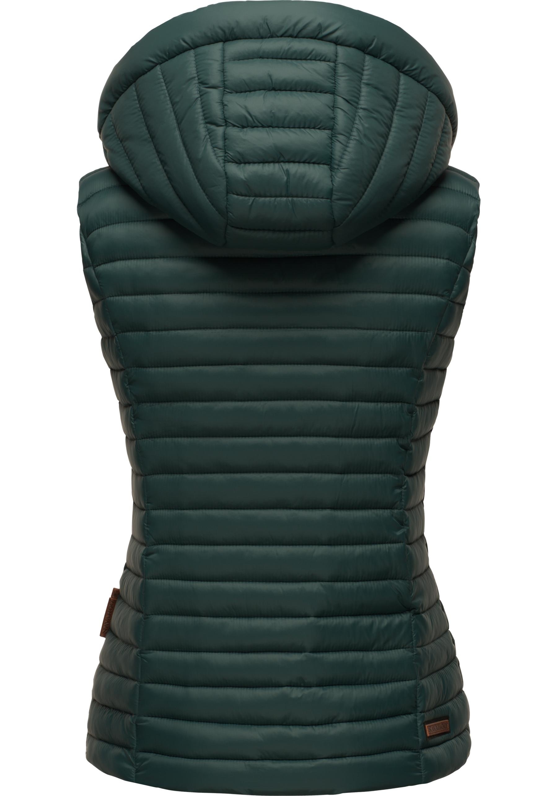 Thumbnail - Navahoo Steppweste "Shadaa" stylische ärmellose Damen Weste mit Kapuze