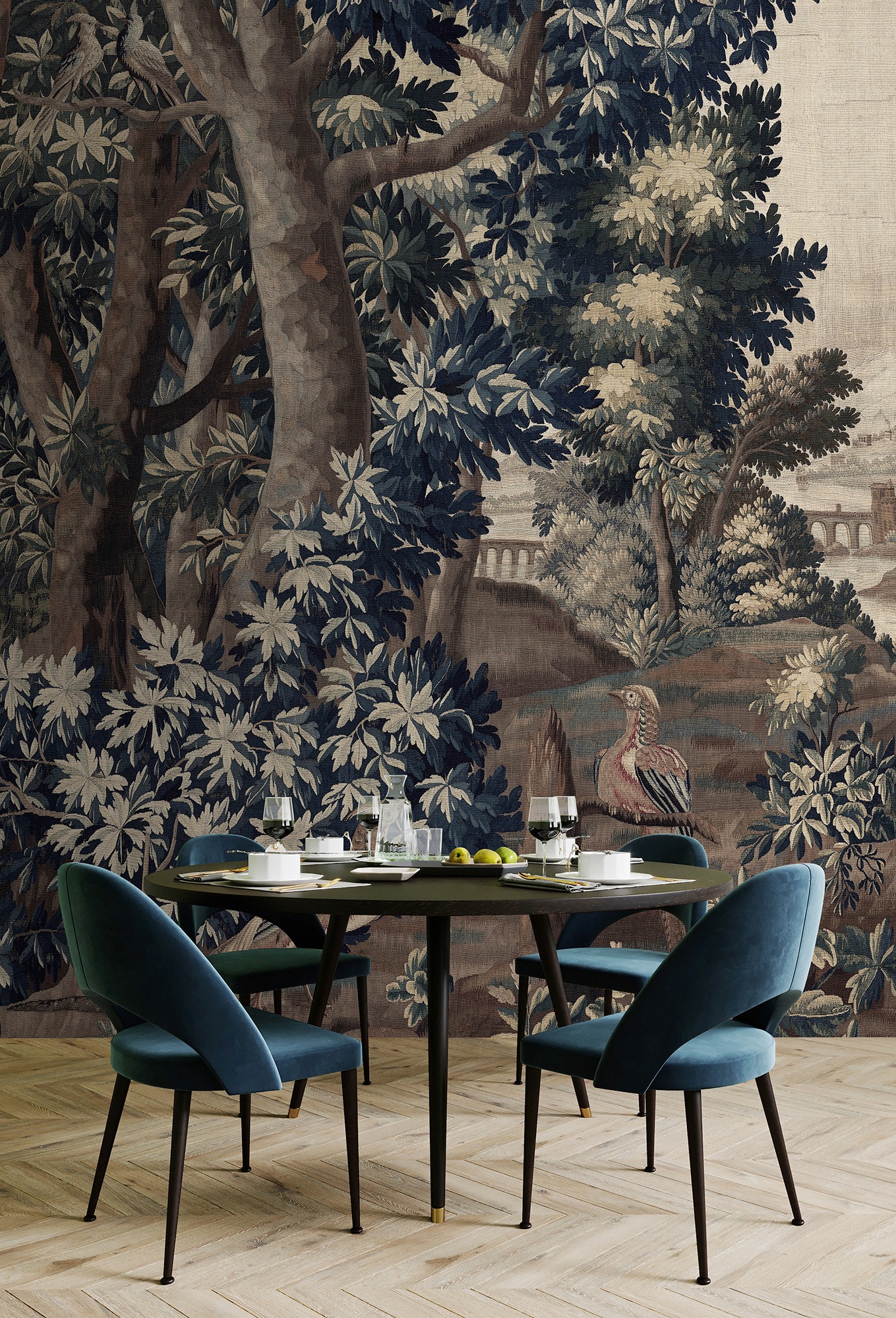 living walls Fototapete "Walls by Patel Gobelin Gallery" glatt Vlies, Wand günstig online kaufen
