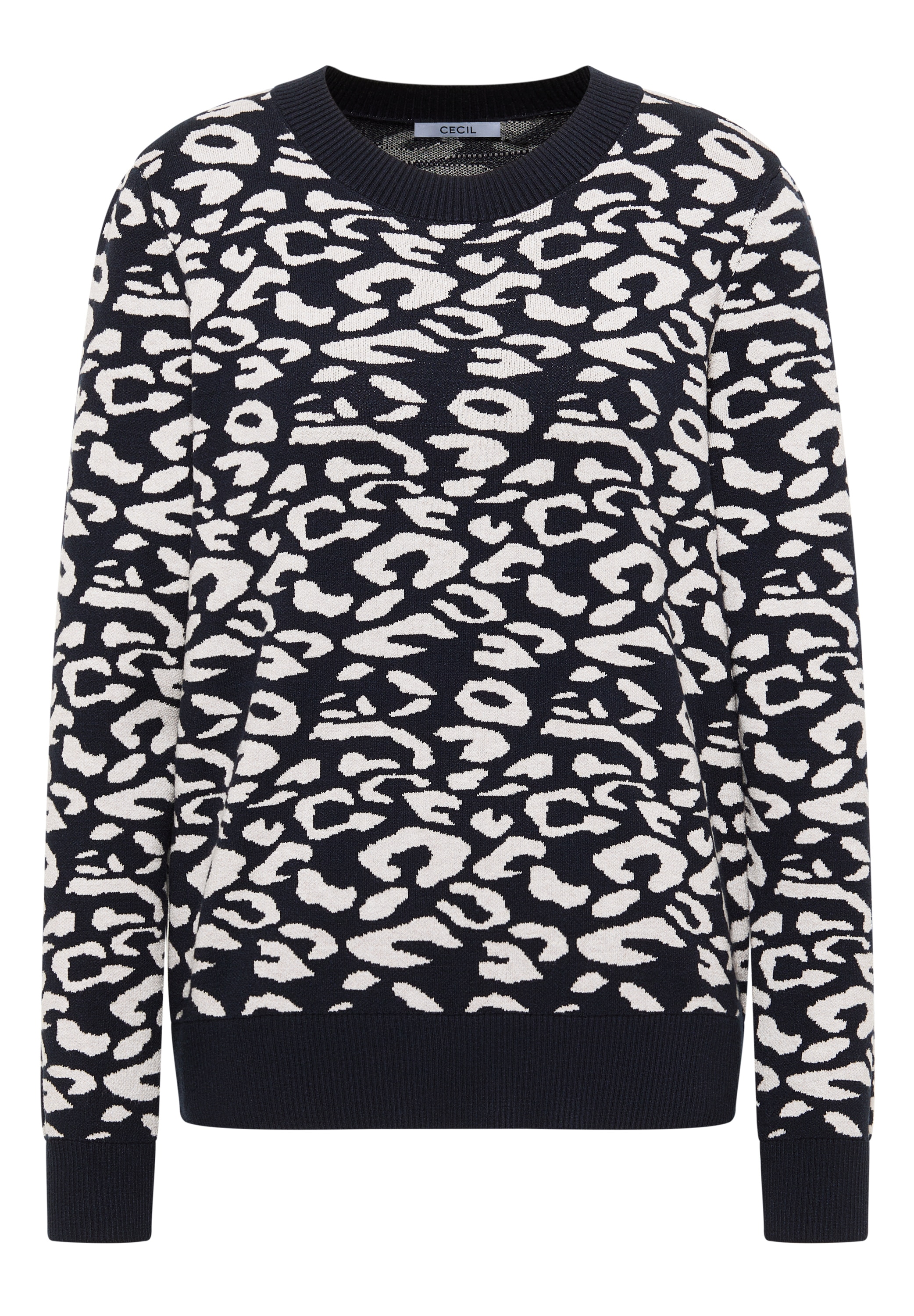 Cecil Strickpullover, mit Leomuster