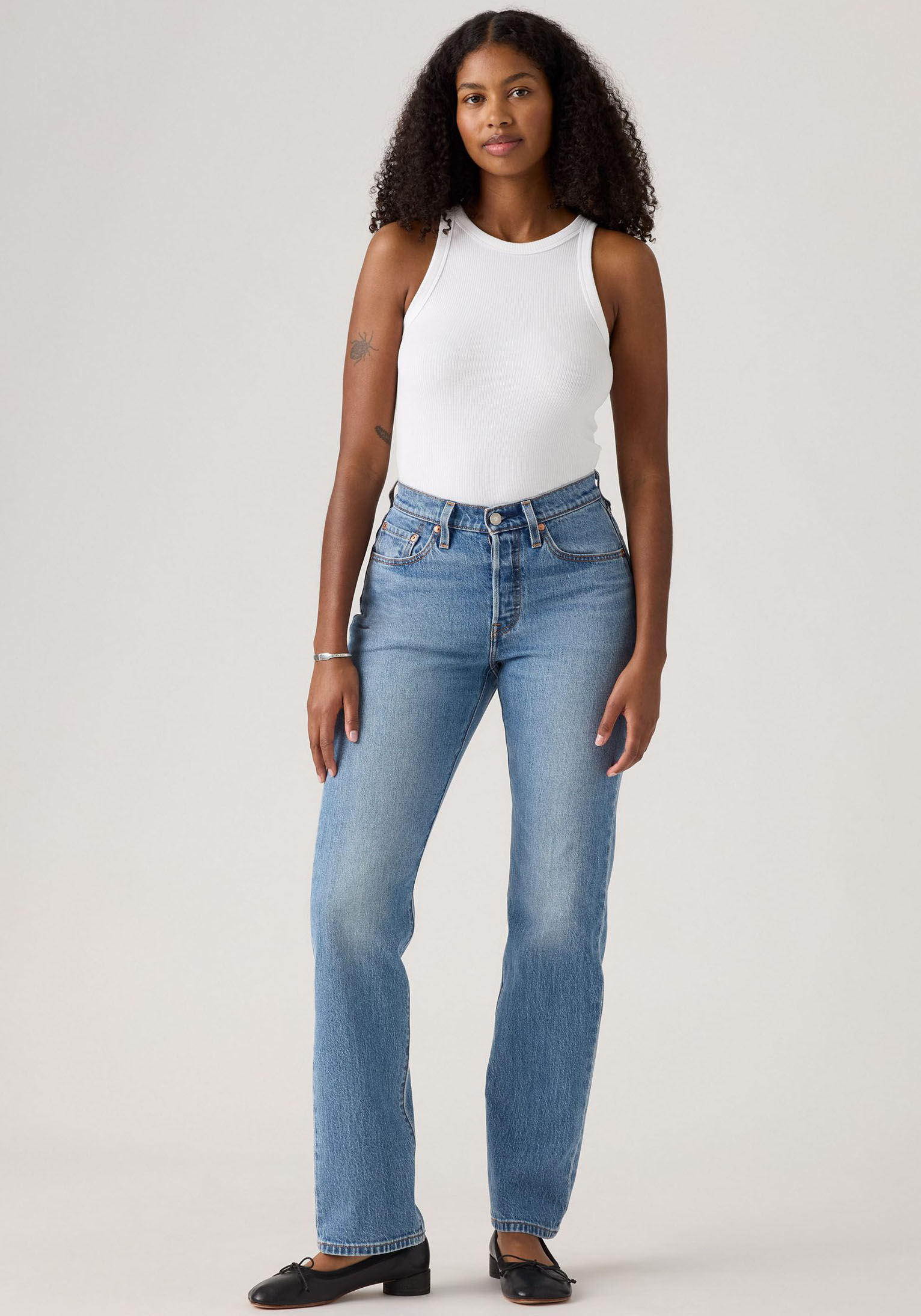 Thumbnail - Levis Stretch-Jeans "LV Jeans 501 CURVE BLACKS" mit gerader Beinform