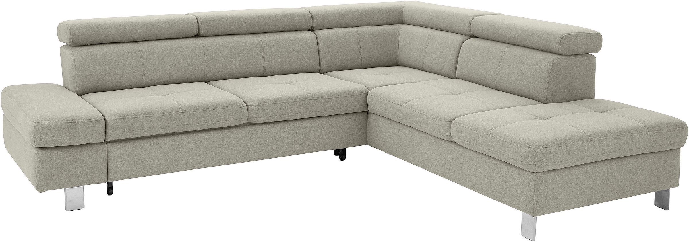 exxpo - sofa fashion Ecksofa "Fiji, L-Form", mit Kopf- bzw. Rückenverstellu günstig online kaufen