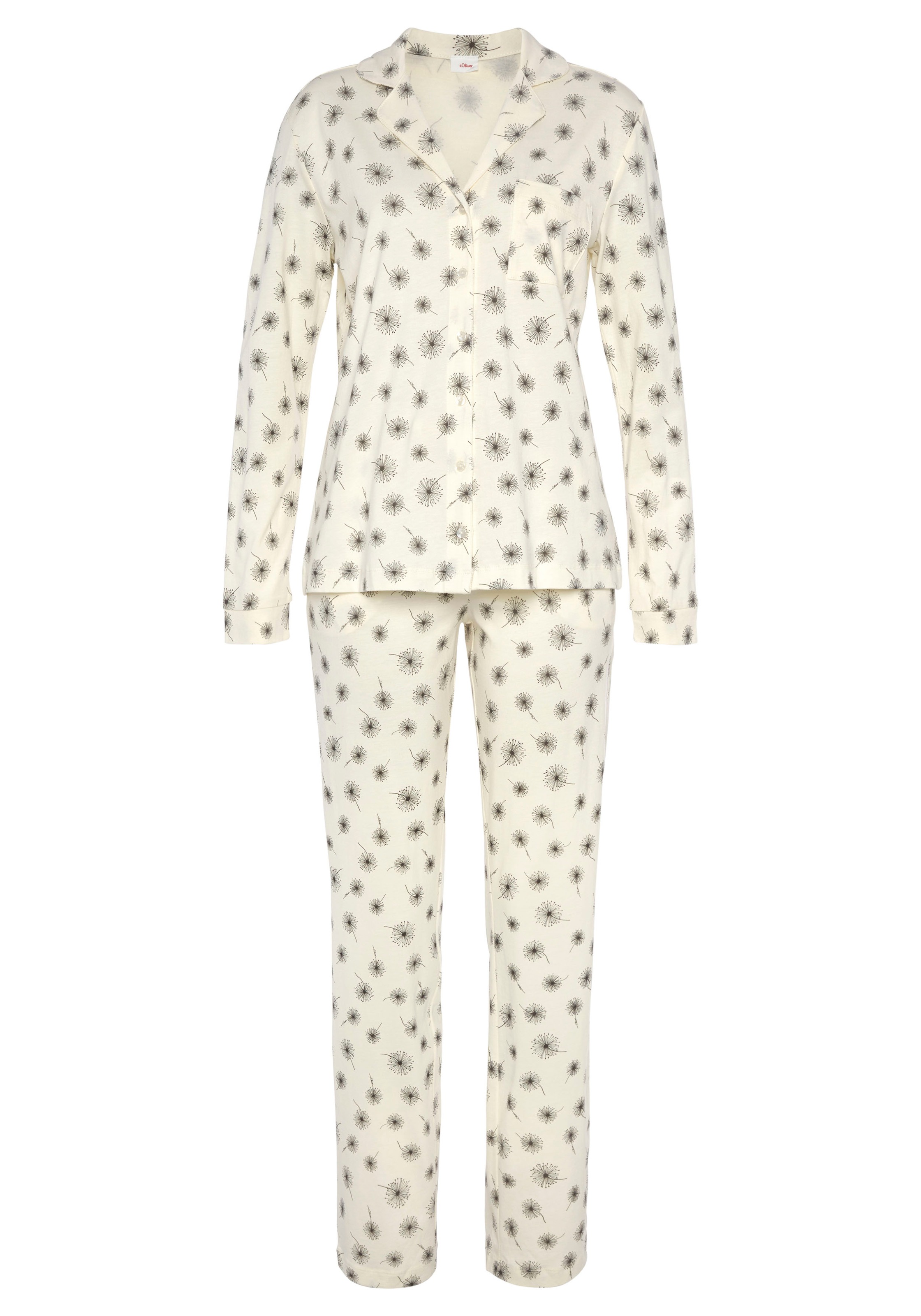 s.Oliver Pyjama, (2 tlg.), mit schönem Muster