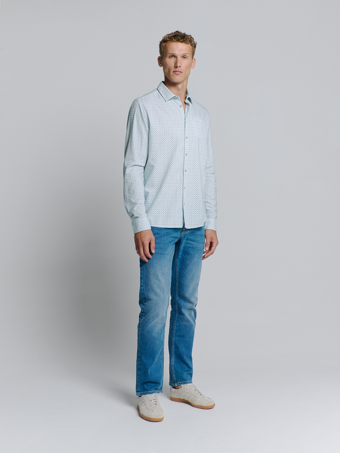 Thumbnail - NO EXCESS Langarmhemd "No Excess Bedruckte hemd"