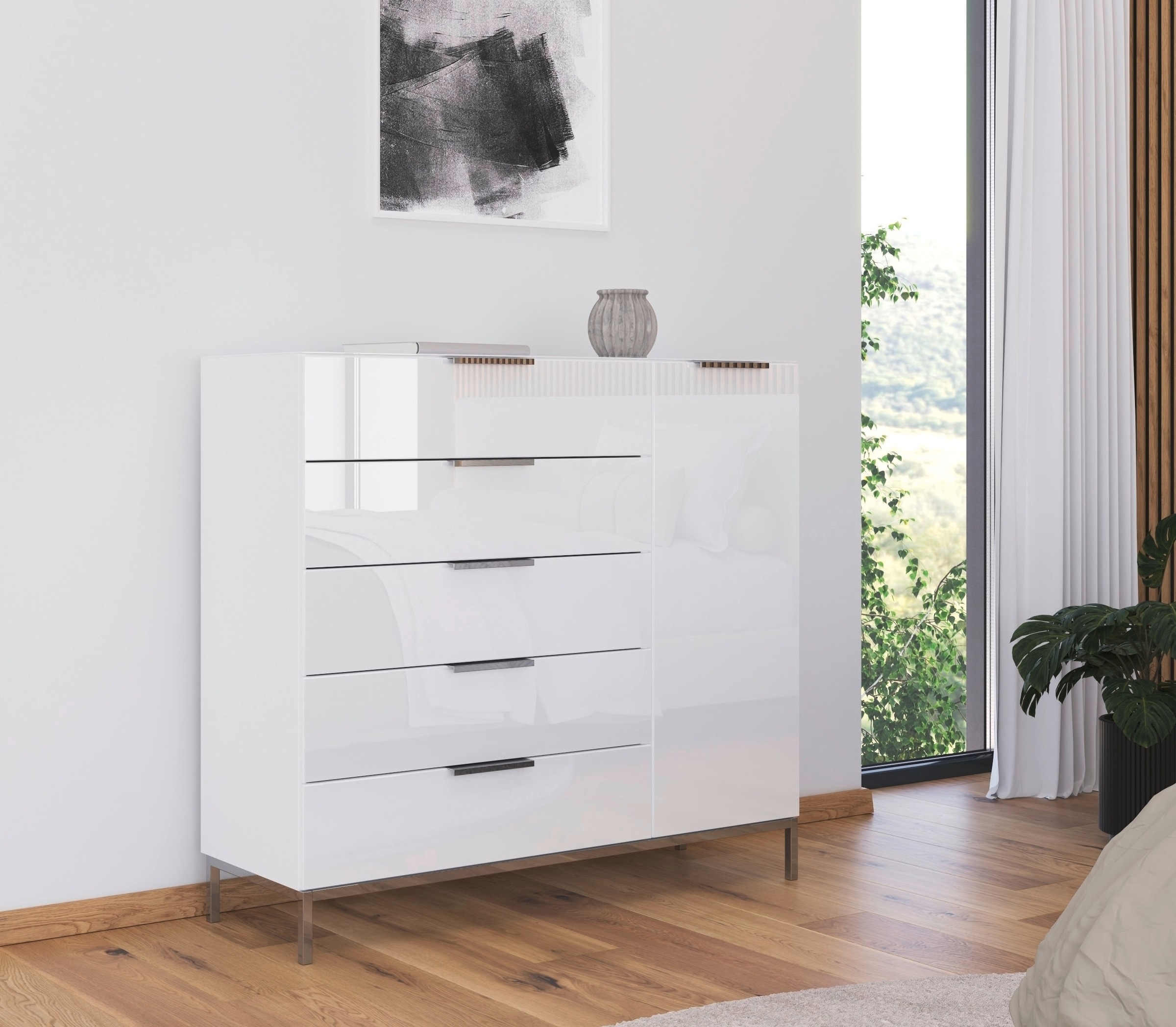 rauch Kombikommode "Kommode Türkommode Sideboard Kombikommode FLIPP mit Gla günstig online kaufen