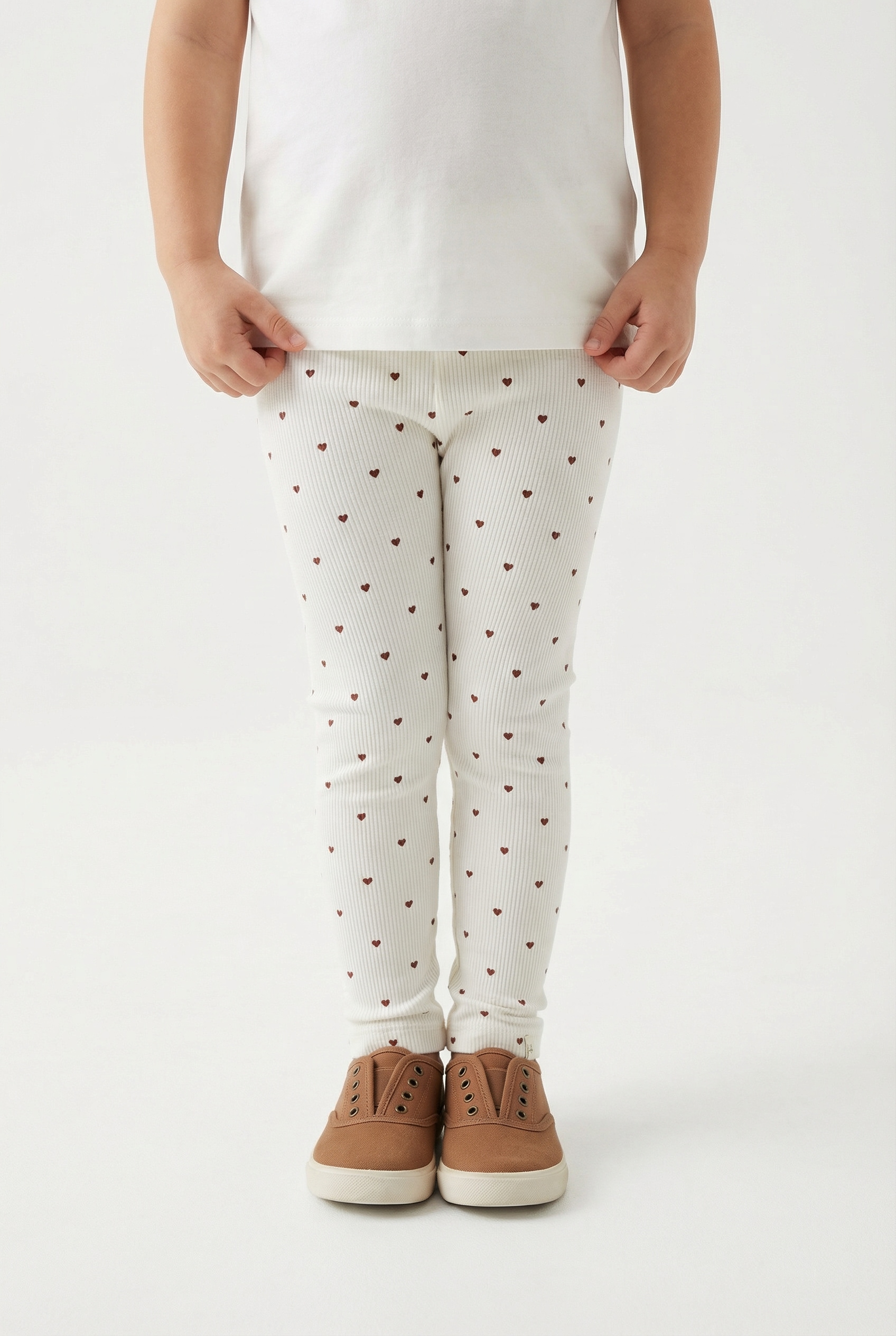 Lil Atelier Leggings "NMFGAGO SLIM LEGGING LIL NOOS" weiche Jersey Rippqualität