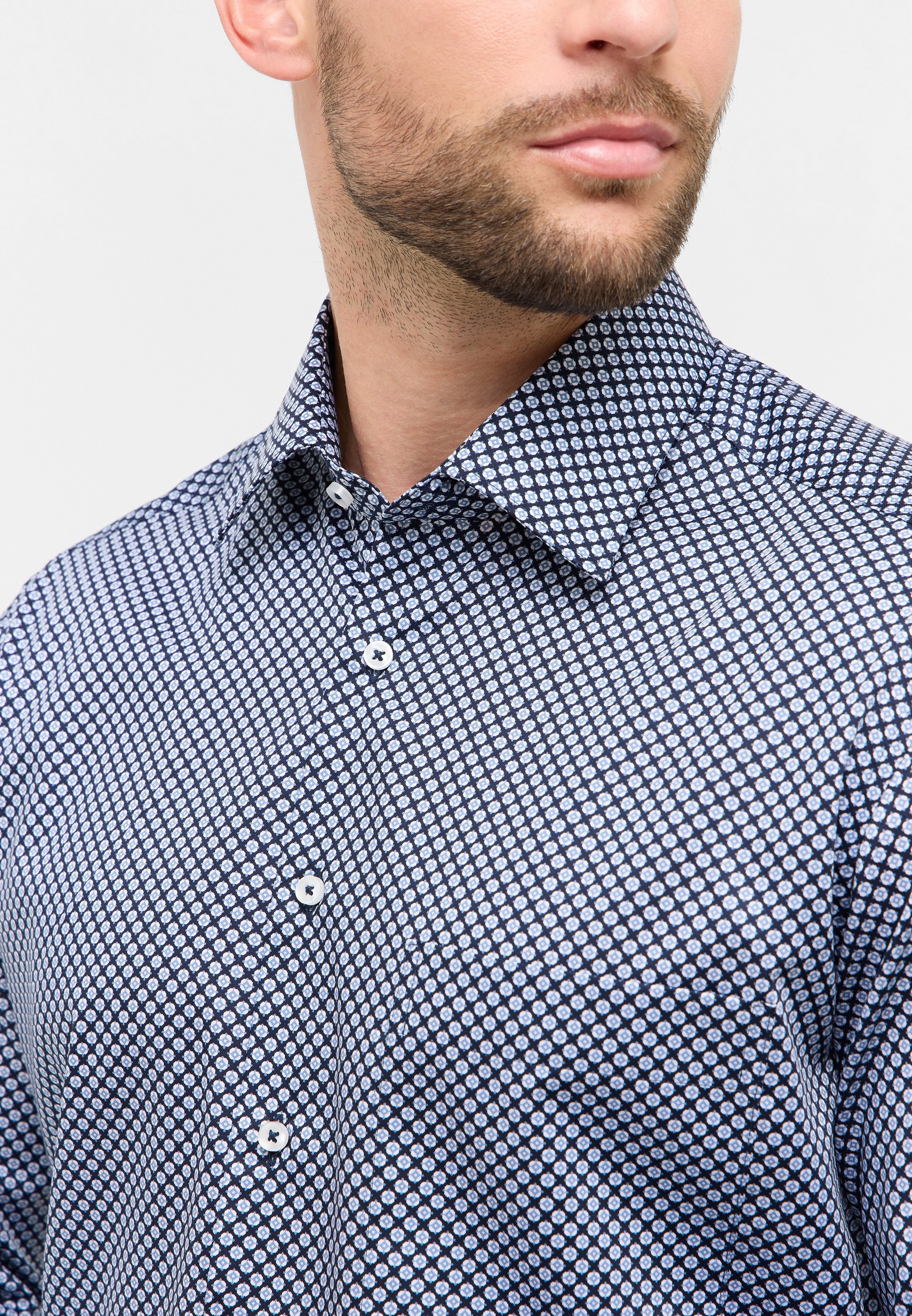 Thumbnail - Eterna Langarmhemd "COMFORT FIT" NON IRON (bügelfrei)