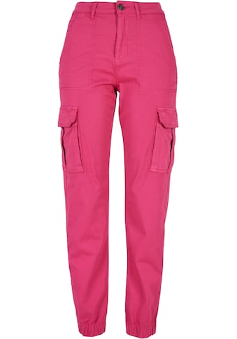 Cargohose »Urban Classics Damen Ladies Cotton Twill Utility Pants«, (1 tlg.)