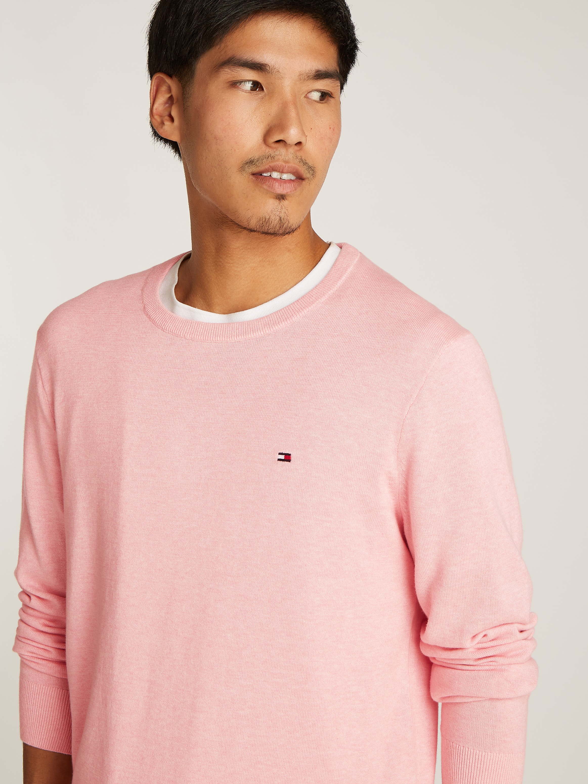 Tommy Hilfiger Rundhalspullover »ESSENTIAL COTTON CREW NECK«