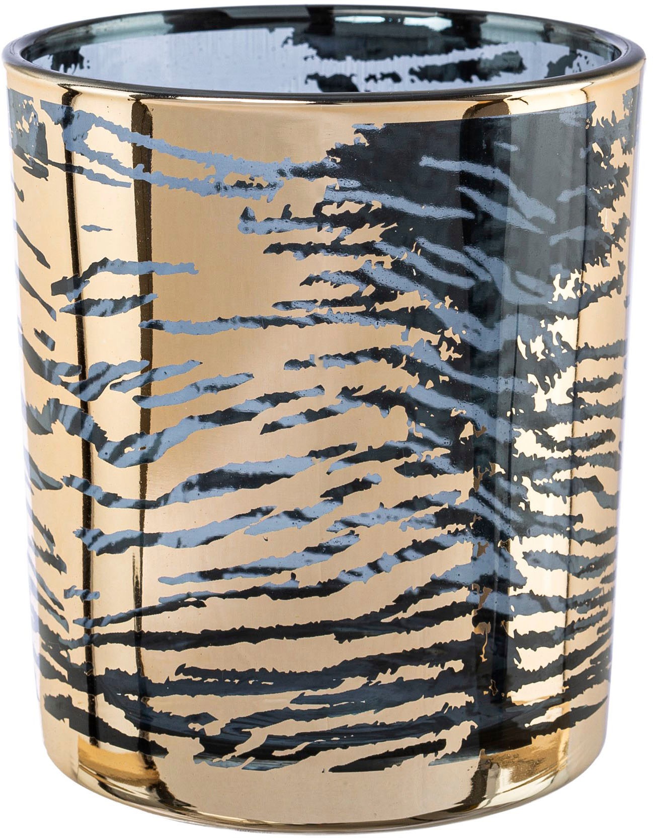 Creativ home Windlicht "Kerzenhalter LEOPARD" Teelichthalter aus Glas günstig online kaufen