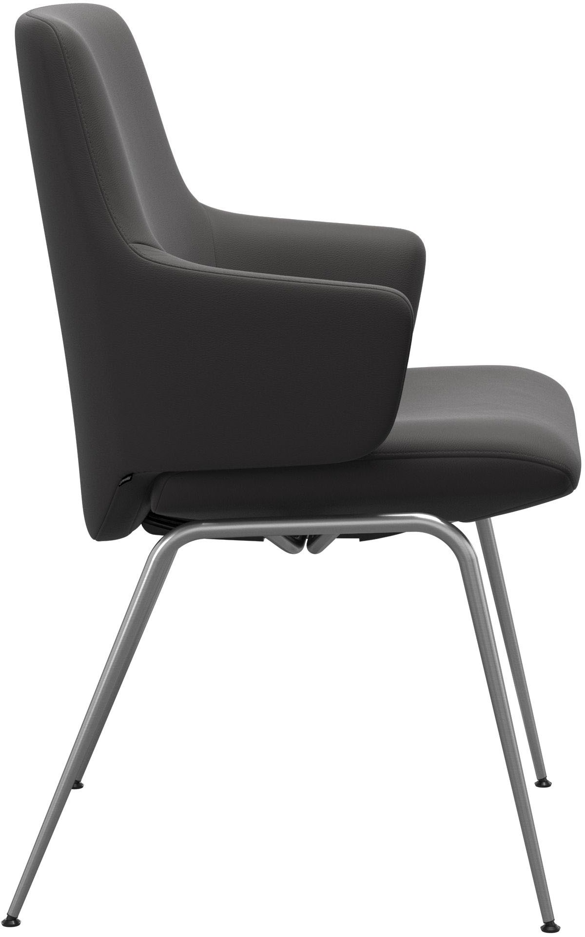 Stressless® Polsterstuhl »Laurel«, Leder PALOMA, Low Back mit Armlehne, Größe L, mit Beinen aus Stahl in Chrom glänzend