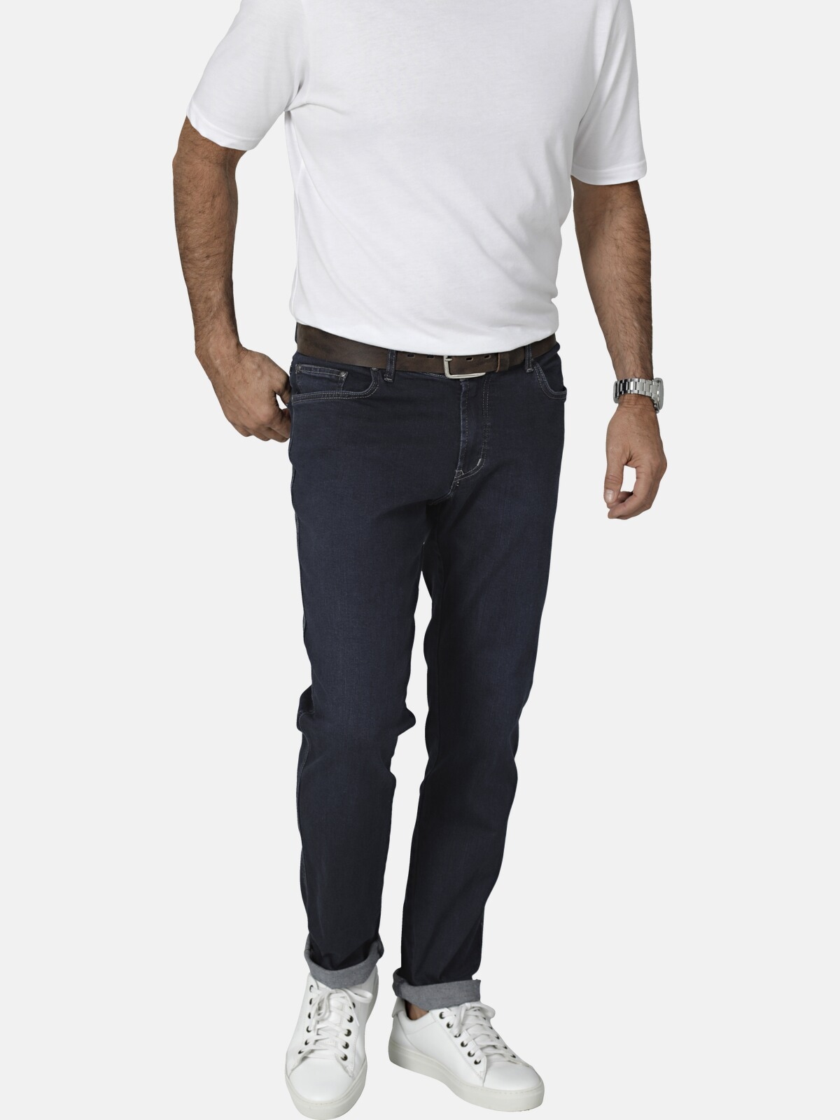 5-Pocket-Jeans »Tiefbundjeans VESTABELLA«, (1 tlg.), mit bequemen Unterbauchschnitt