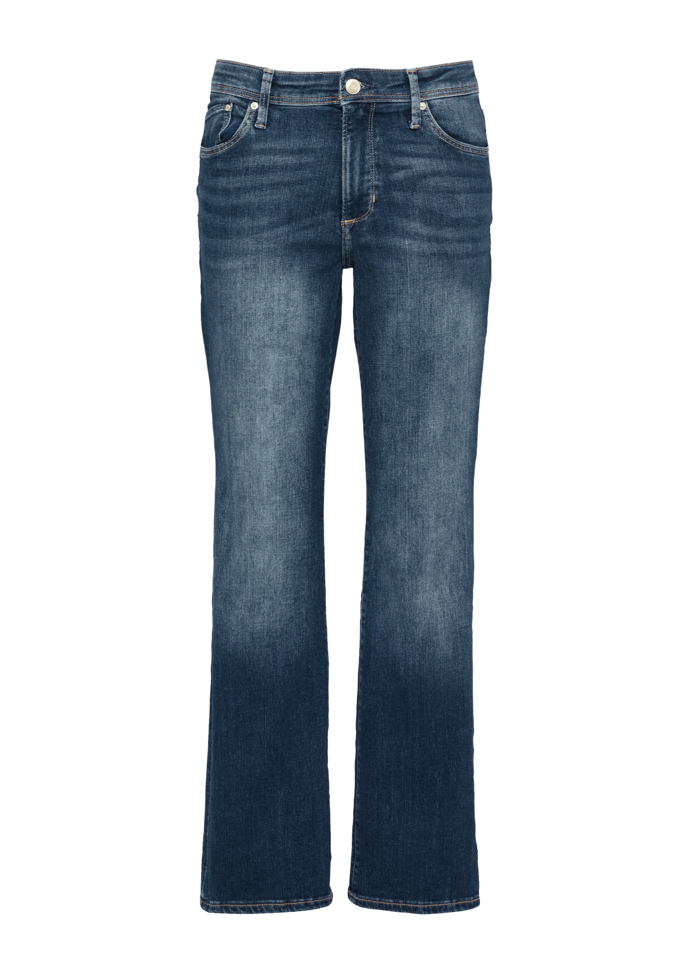 s.Oliver Bootcut-Jeans "BEVERLY", in Stretch-Qualität, mit Nieten an den Ta günstig online kaufen