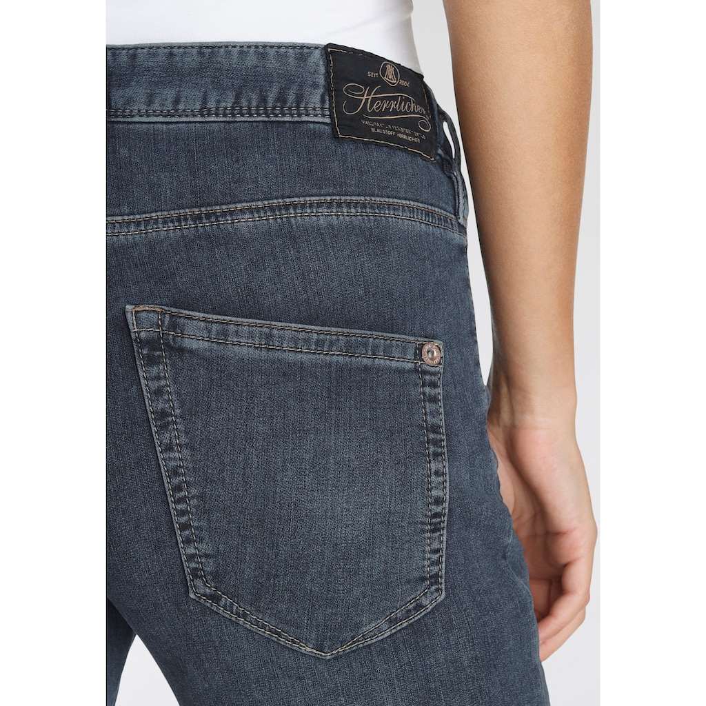 Herrlicher Boyfriend-Jeans »Shyra Cropped Jogg Denim«, weiche Haptik, Abriebeffekte, Vintage