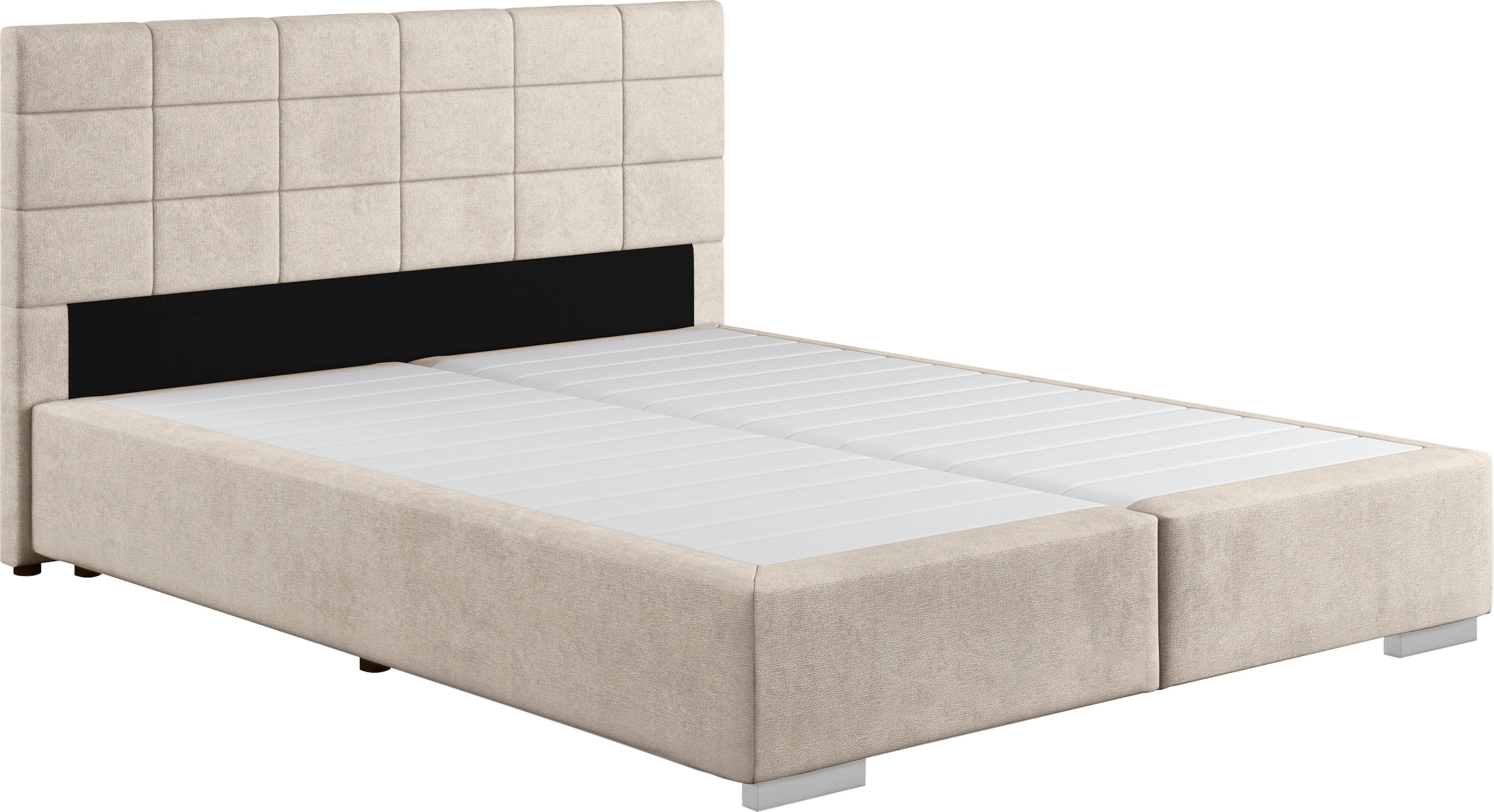 COTTA Boxspringbett "Simba in verschiedenen Farben und Breiten erhältlich, ohne Matratze" Bezugsstoff: Struktur fein