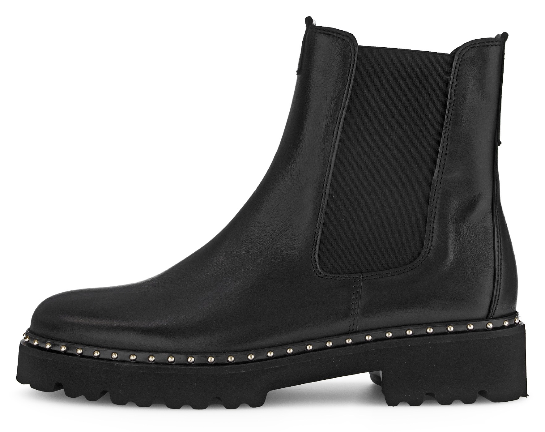 Gabor Chelseaboots, Blockabsatz, Stiefelette, Boots, Reißverschluss und Stretcheinsatz