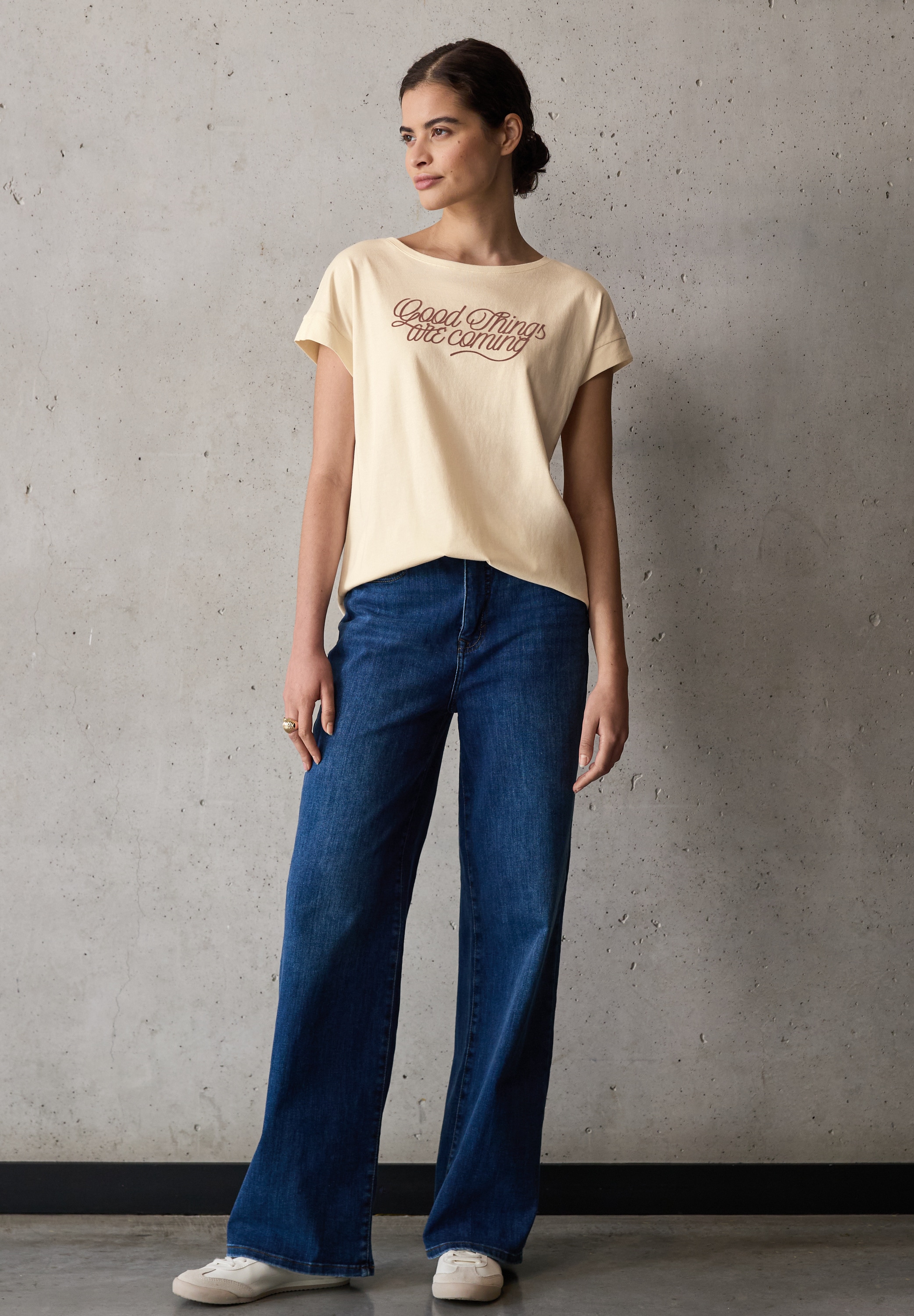 STREET ONE STUDIO T-Shirt im soften Baumwoll-Mix