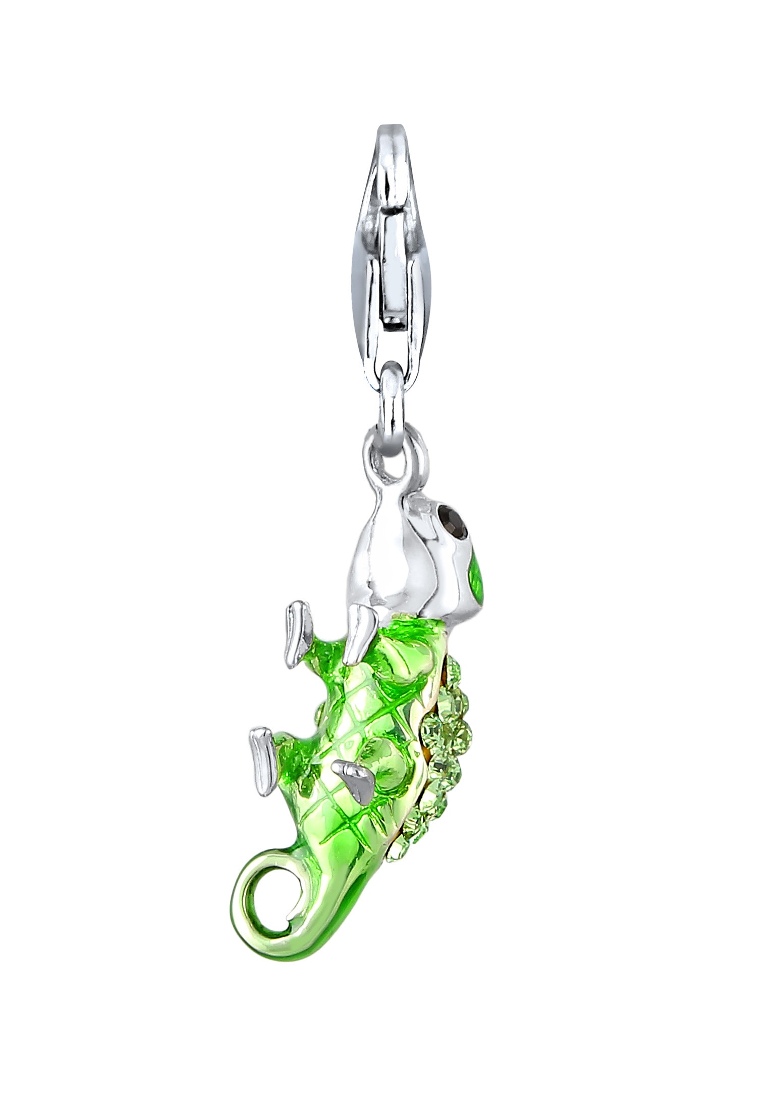 Nenalina Charm-Einhänger »Chamäleon-Anhänger Kristalle 925 Silber«
