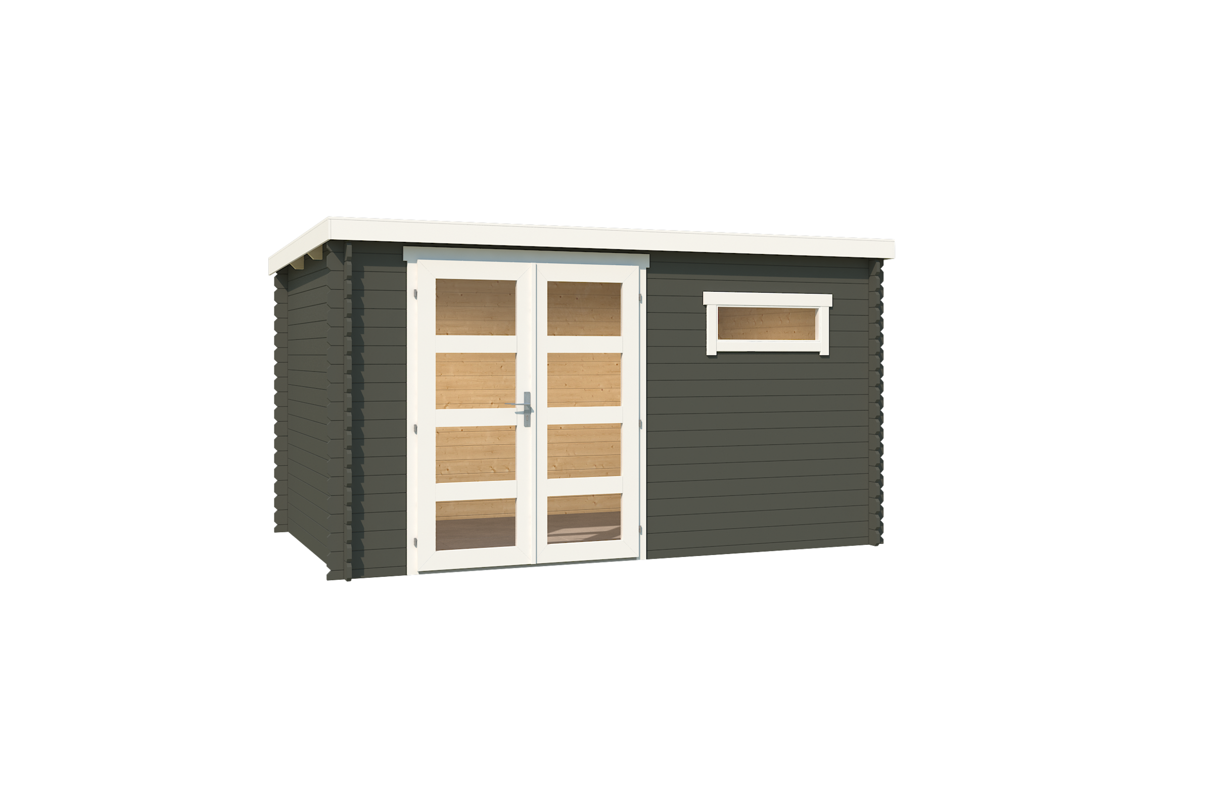 Nordic Holz Gartenhaus "Augusta", (Doppeltür mit acht Lichtausschnitten) günstig online kaufen