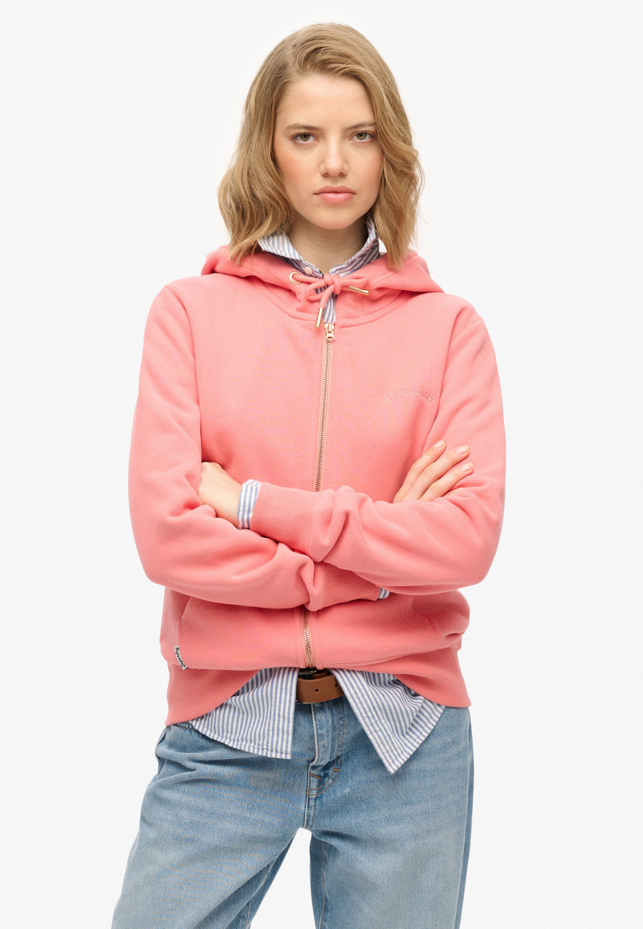 Superdry Kapuzensweatjacke "ESSENTIAL LOGO ZIPHOOD HB" günstig online kaufen