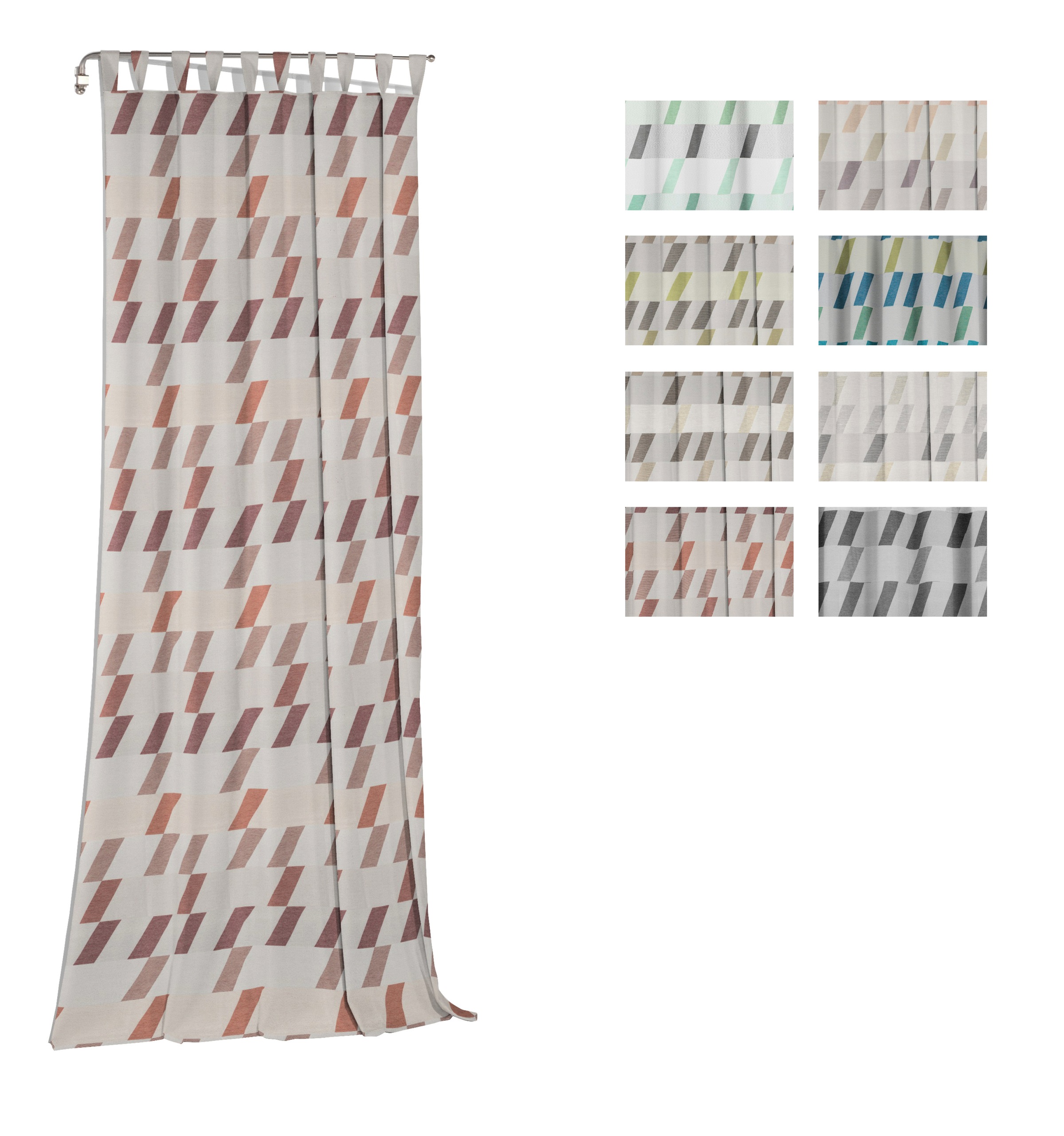 Thumbnail - Wirth Vorhang "Bray" Schlaufen 1 Stk. tlg.