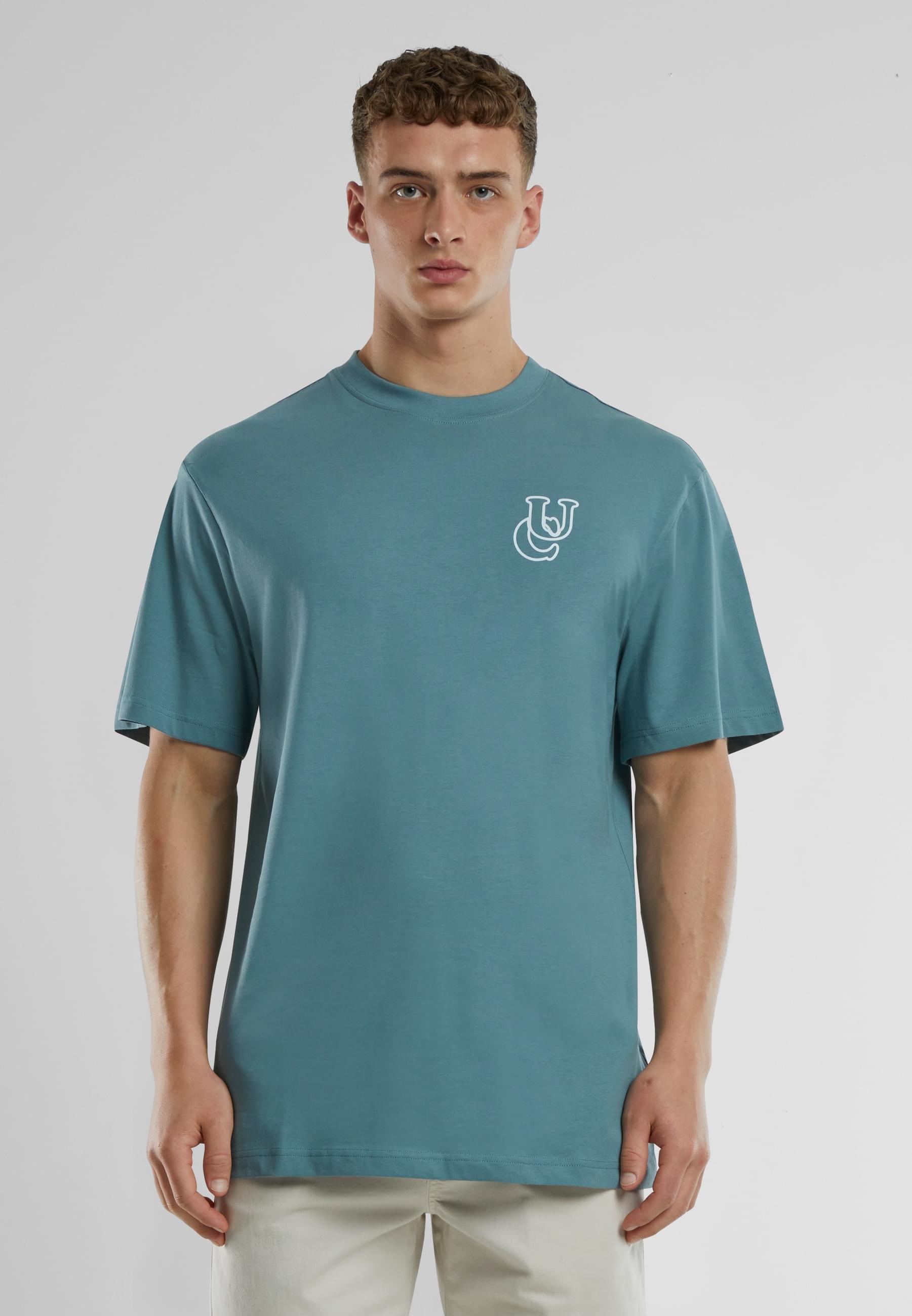URBAN CLASSICS T-Shirt »Urban Classics UC Shiny Logo Tall Tee«, (1 tlg.)