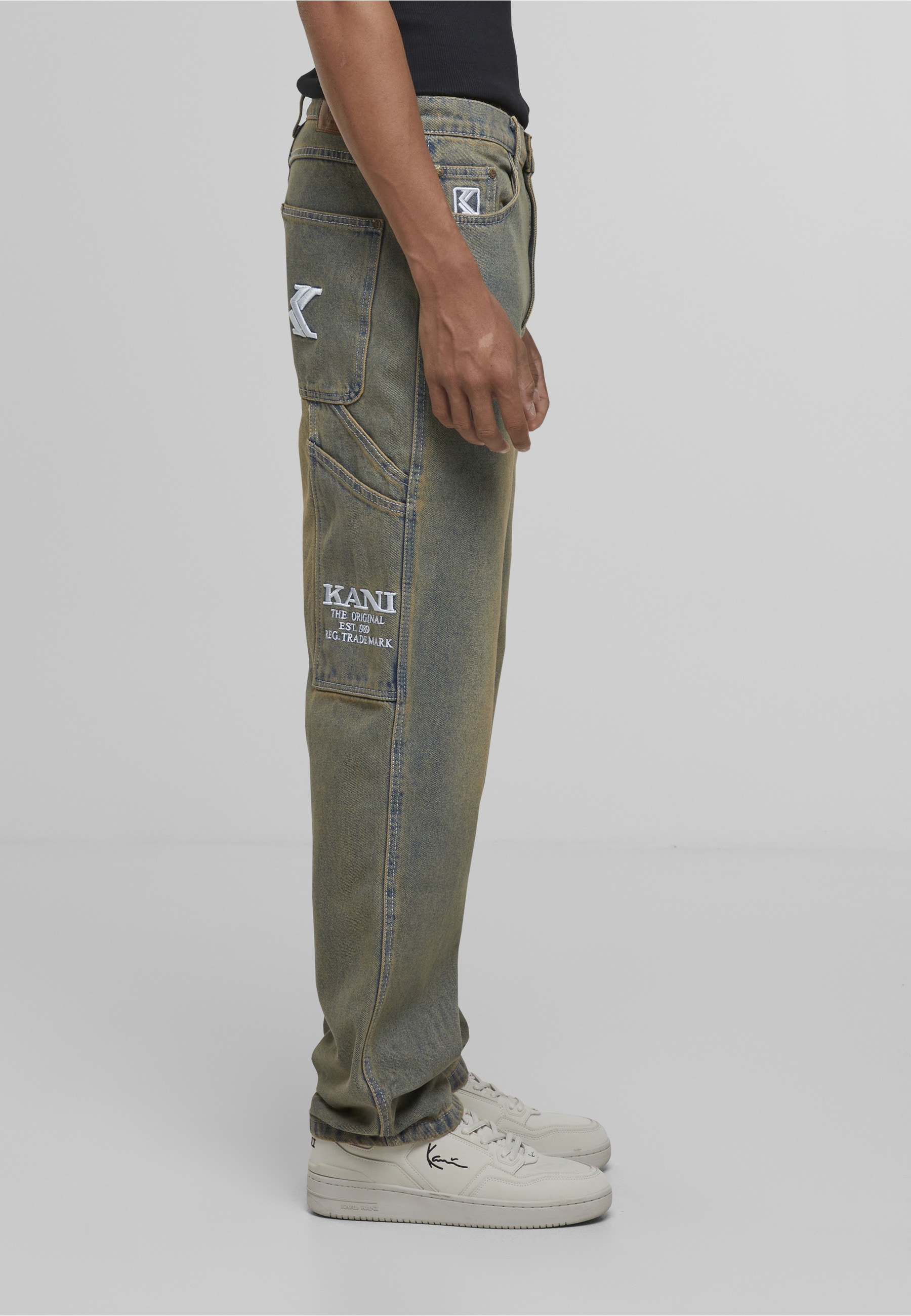 Karl Kani Bequeme Jeans »Karl Kani Herren KK OG Baggy Workwear Denim« 1 Stk.