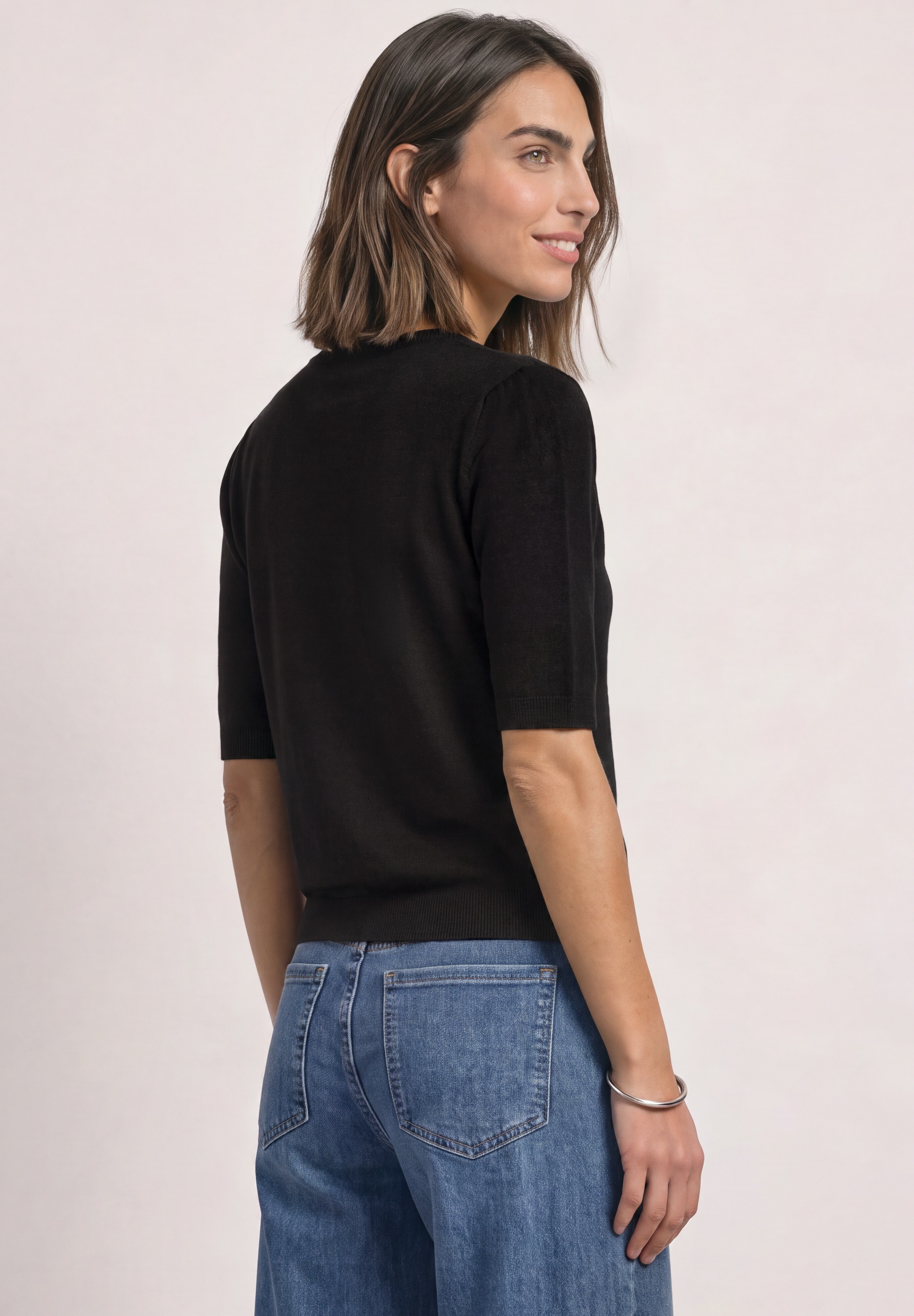 STREET ONE Cardigan mit Rundhalsausschnitt