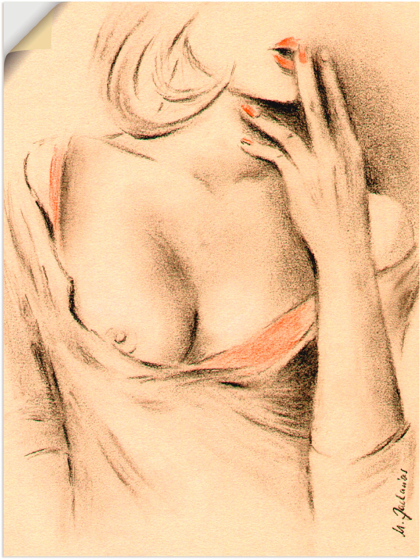 Artland Wandbild »Aphrodite der Moderne«, Frau, (1 St.), als Leinwandbild, Poster, Wandaufkleber in verschied. Größen