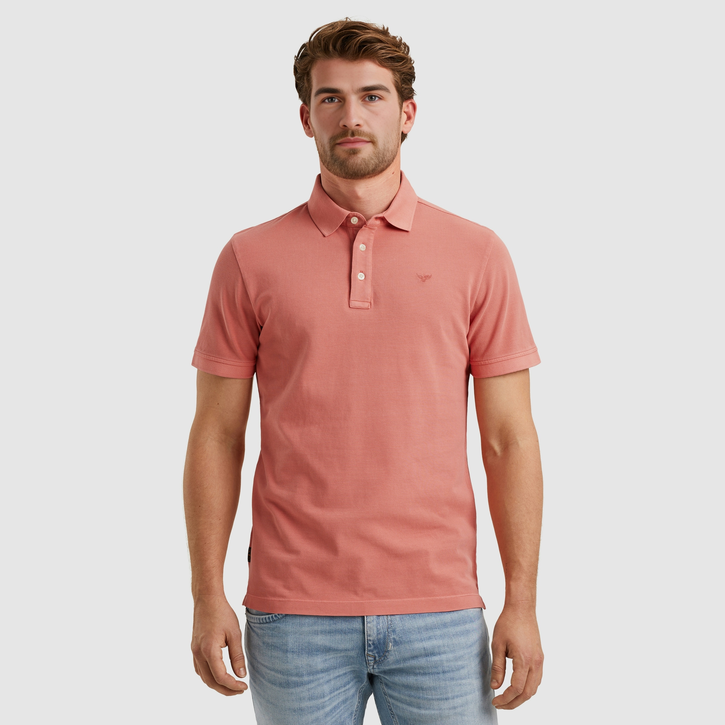 PME LEGEND Poloshirt "Short sleeve polo pique garment dye", mit Logo Sticke günstig online kaufen