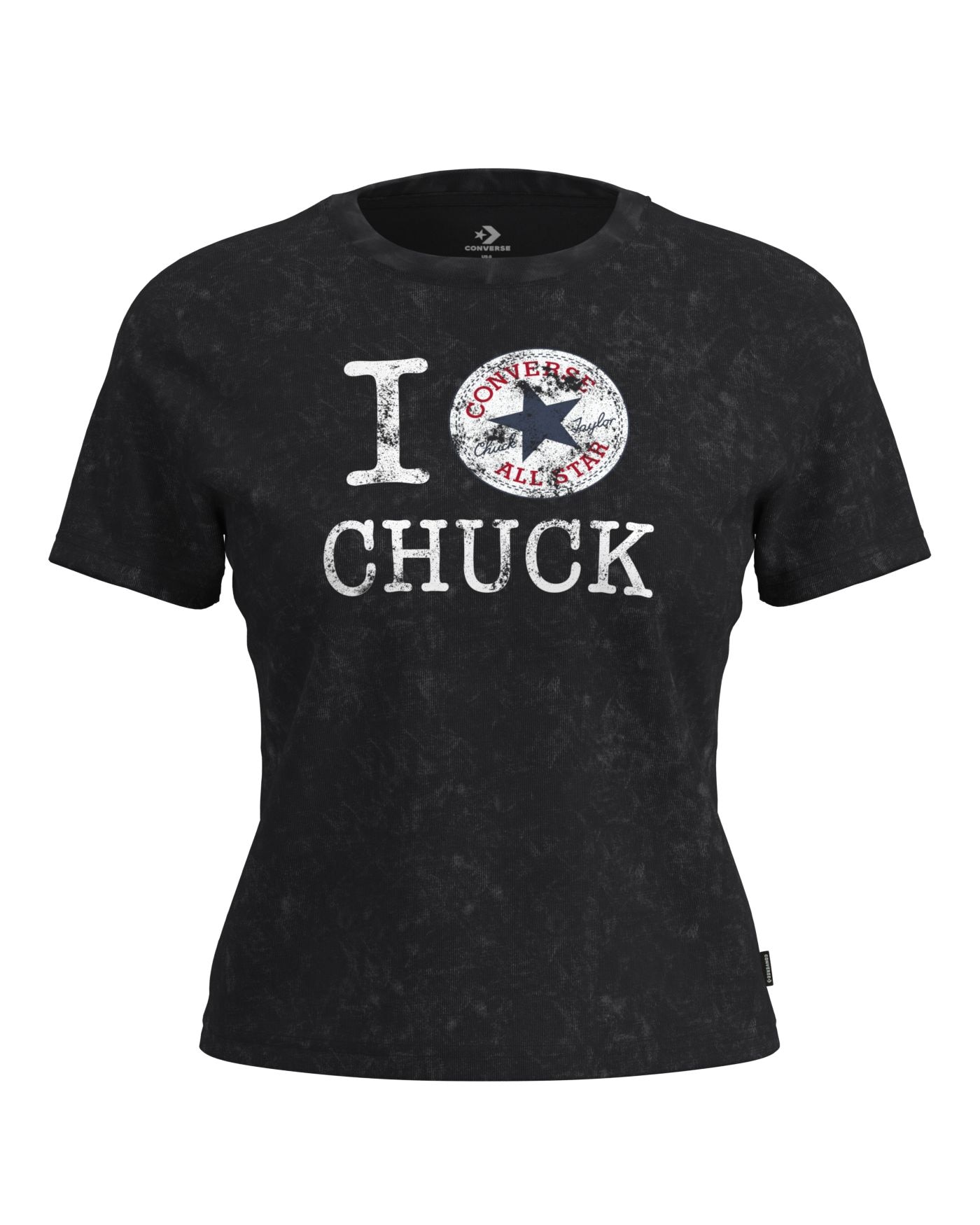 Converse T-Shirt »I LOVE CHUCK TEE« mit Rundhalsausschnitt, aus Baumwolle, normale Länge