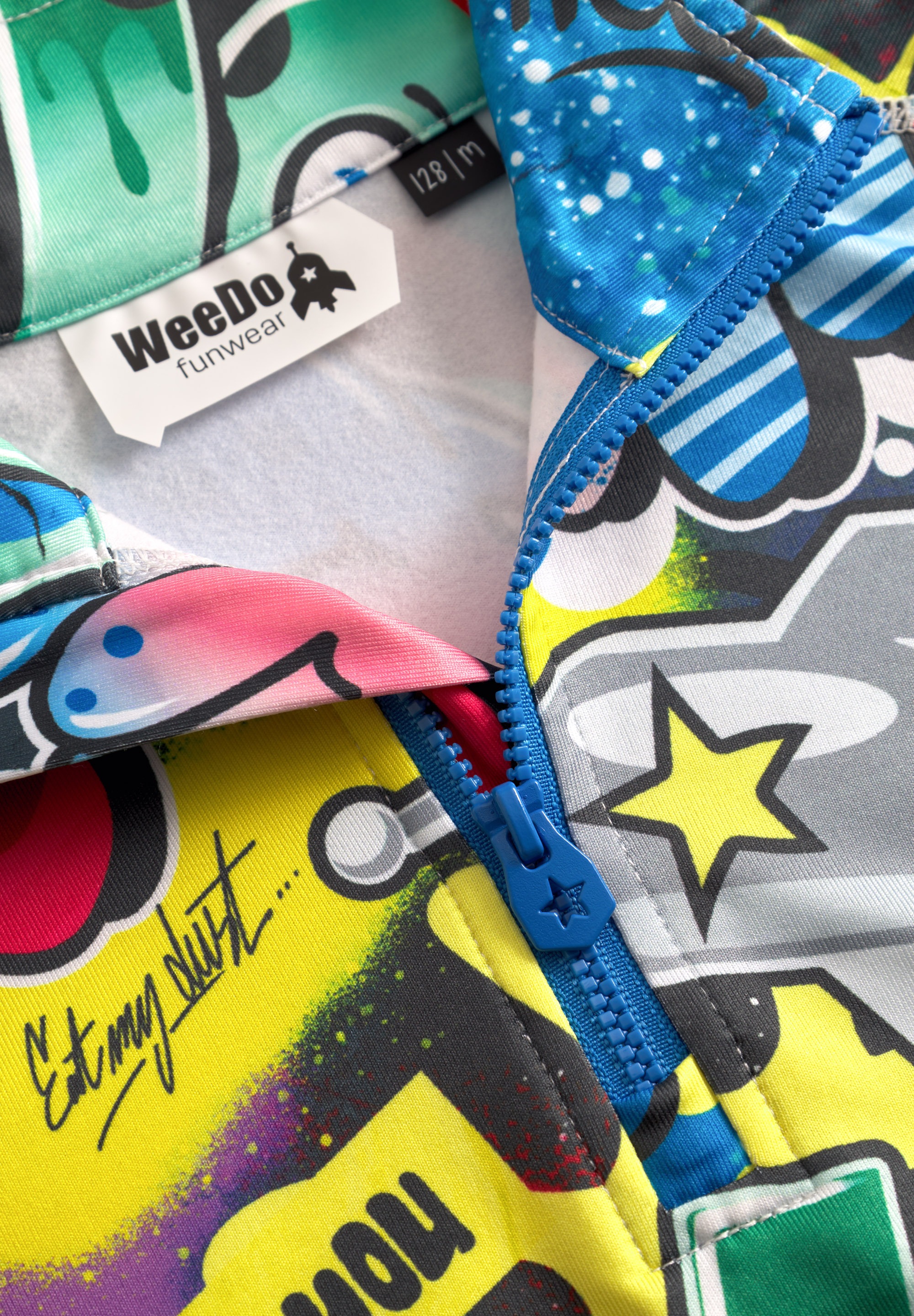 WeeDo Langarmshirt »COSMO SPRAYPRINT«, Feuchtigkeitsregulierendes Funktionsshirt für Kinder