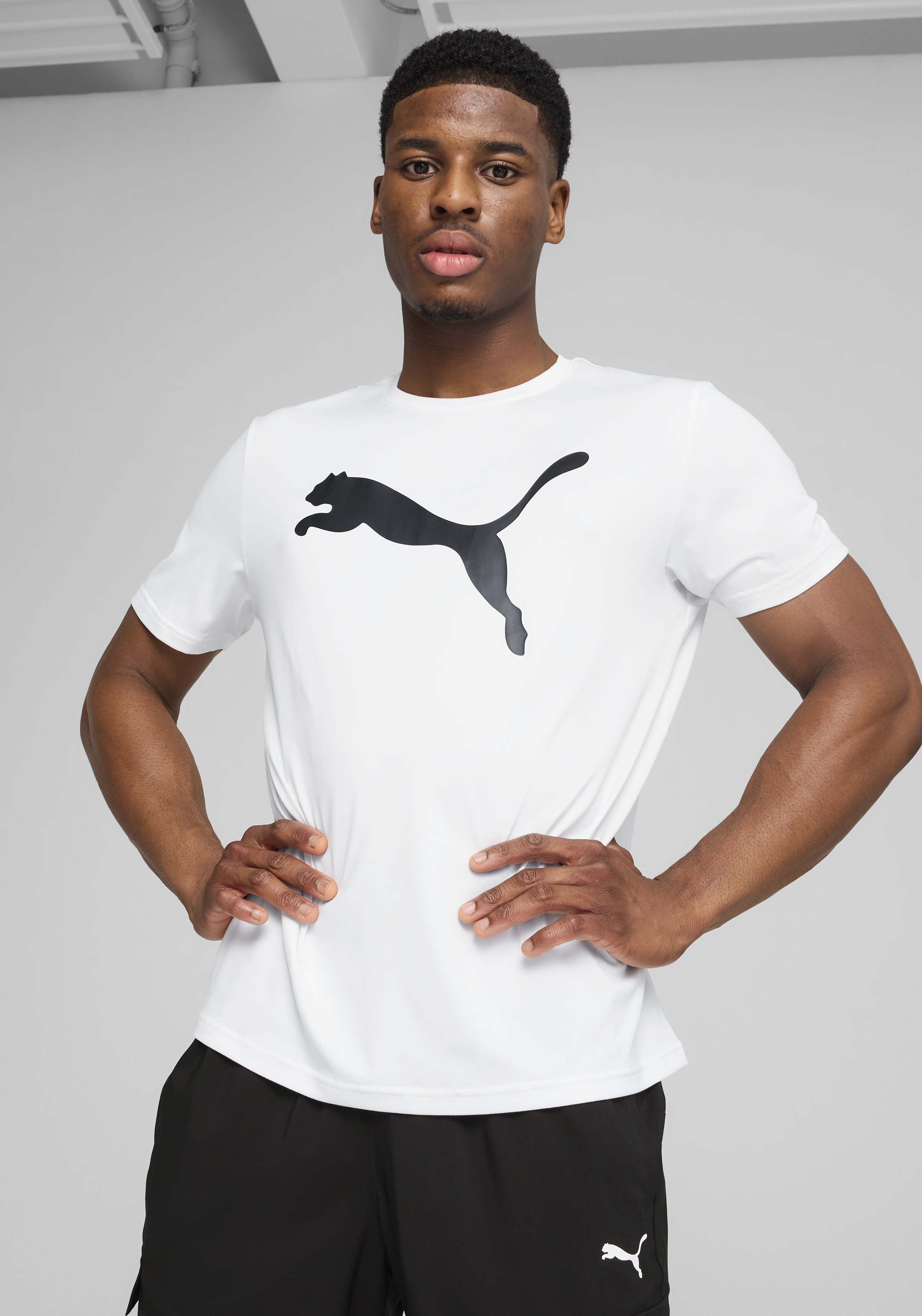 PUMA Trainingsshirt "M TAD ESSENTIALS SOLID CAT TEE (CF BIG CAT)" Regular F günstig online kaufen
