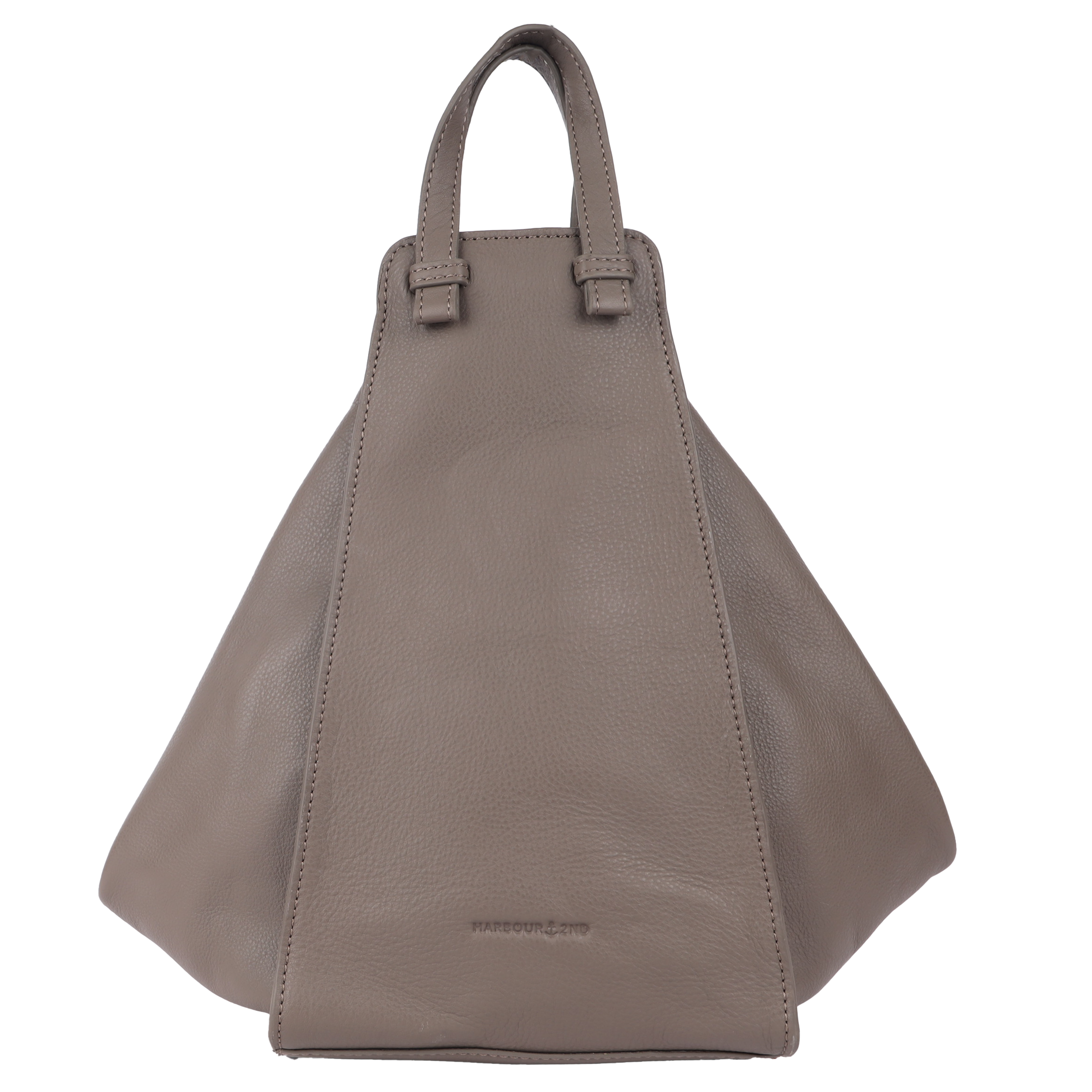 HARBOUR 2ND Damen Daypack "Mireille", braun, Leder, Rucksäcke, Damenrucksack Rucksack Cityrucksack