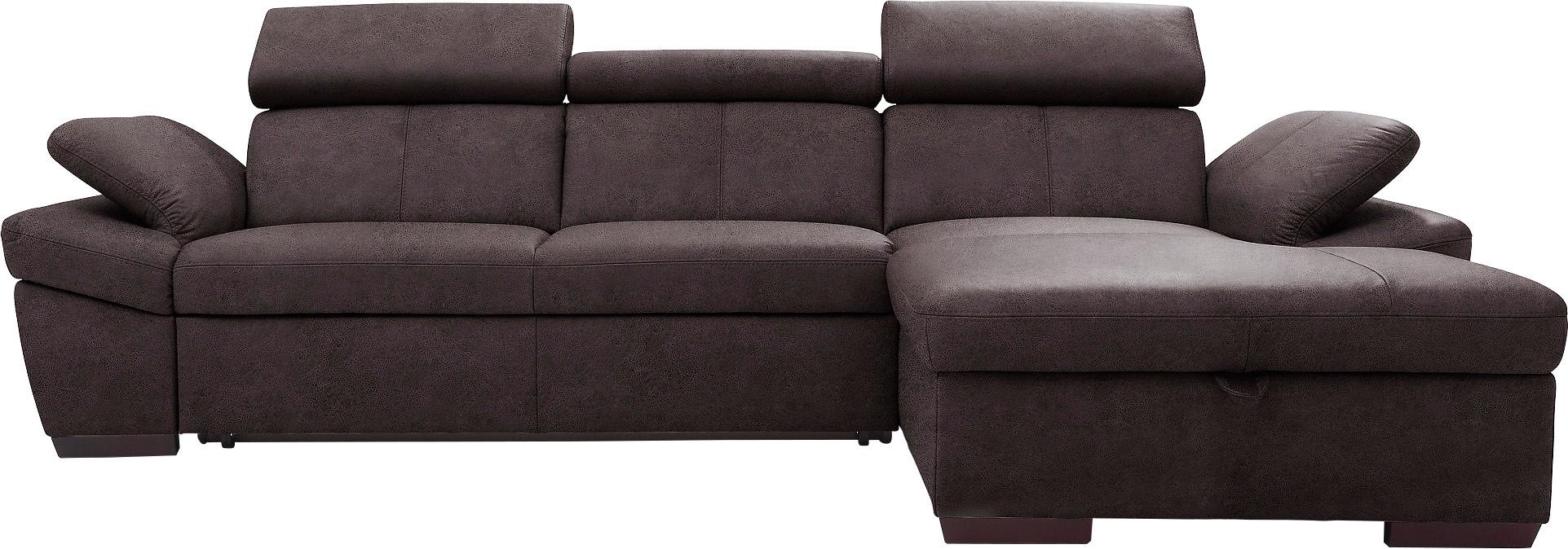 exxpo - sofa fashion Ecksofa "Salerno, Funktionssofa, Breite 280cm, hoher S günstig online kaufen