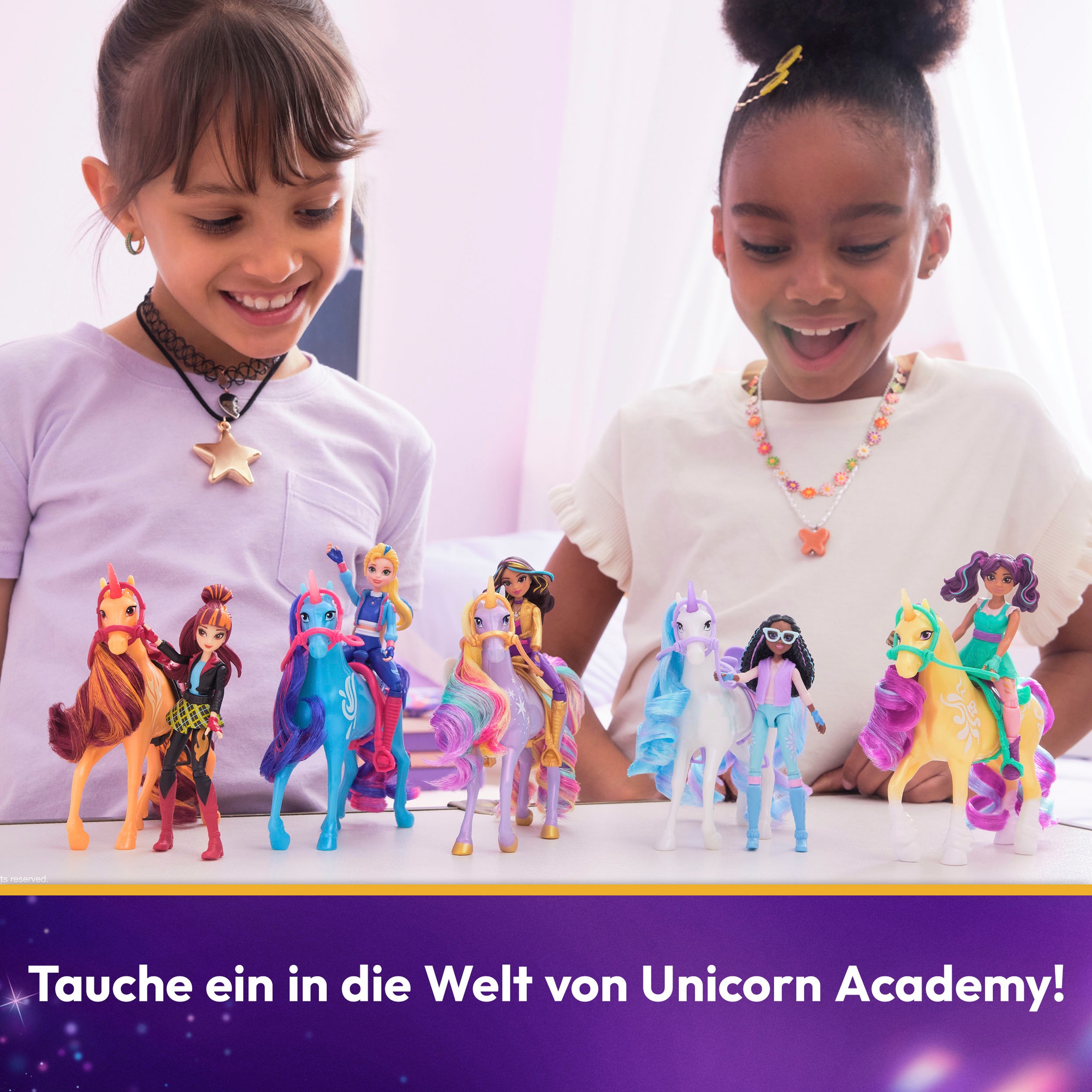 Spin Master Anziehpuppe »Unicorn Academy - Small Doll & Unicorn - Isabel & River«