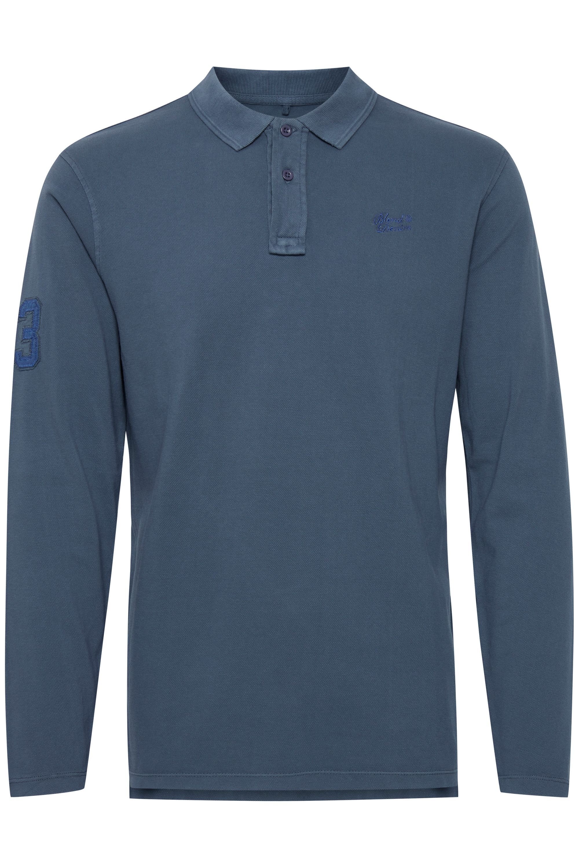 Blend Langarm-Poloshirt "BHDahoud", Longsleeve aus 100% Baumwolle günstig online kaufen