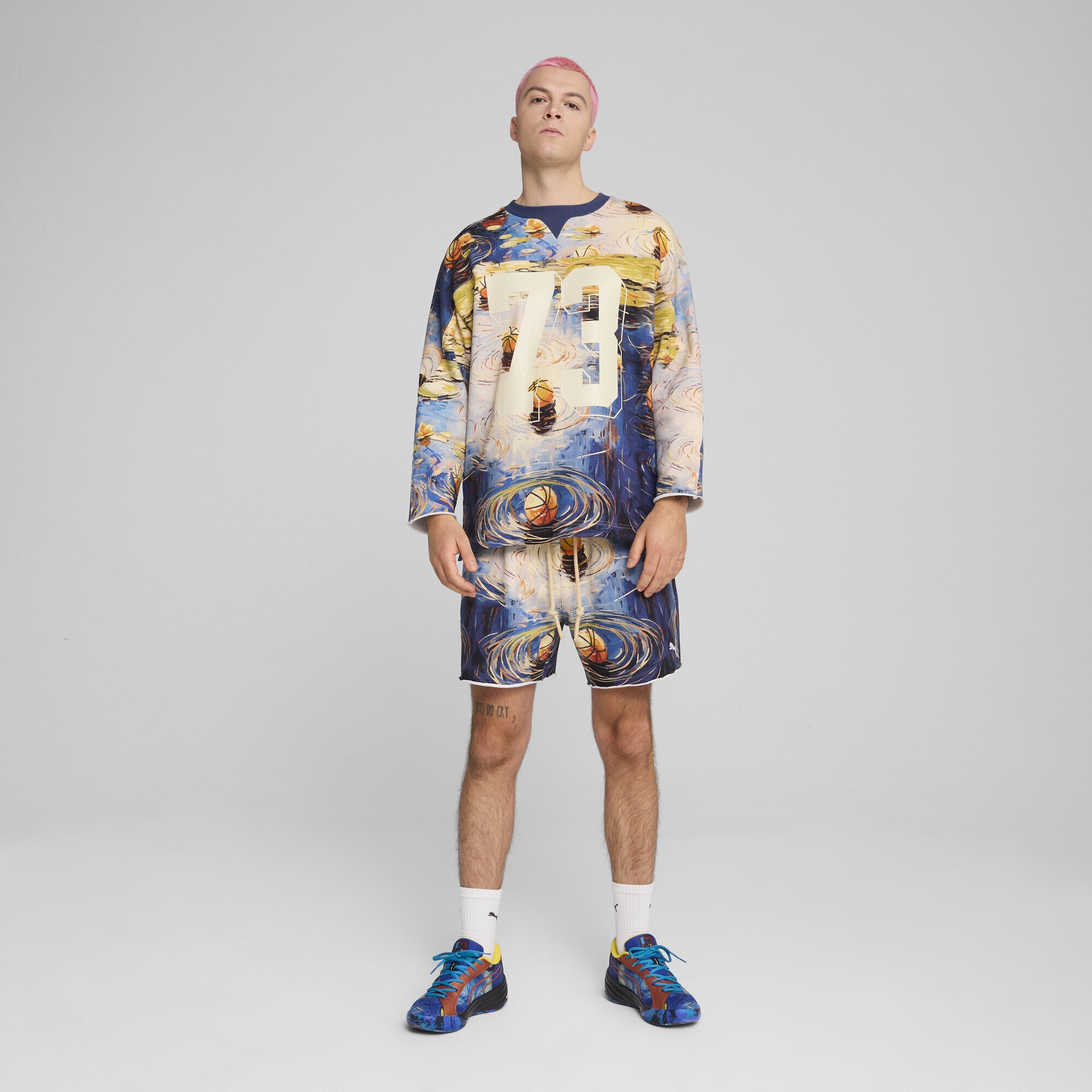 PUMA Shorts »Dylan Exhibit Terry Basketballshorts Herren«