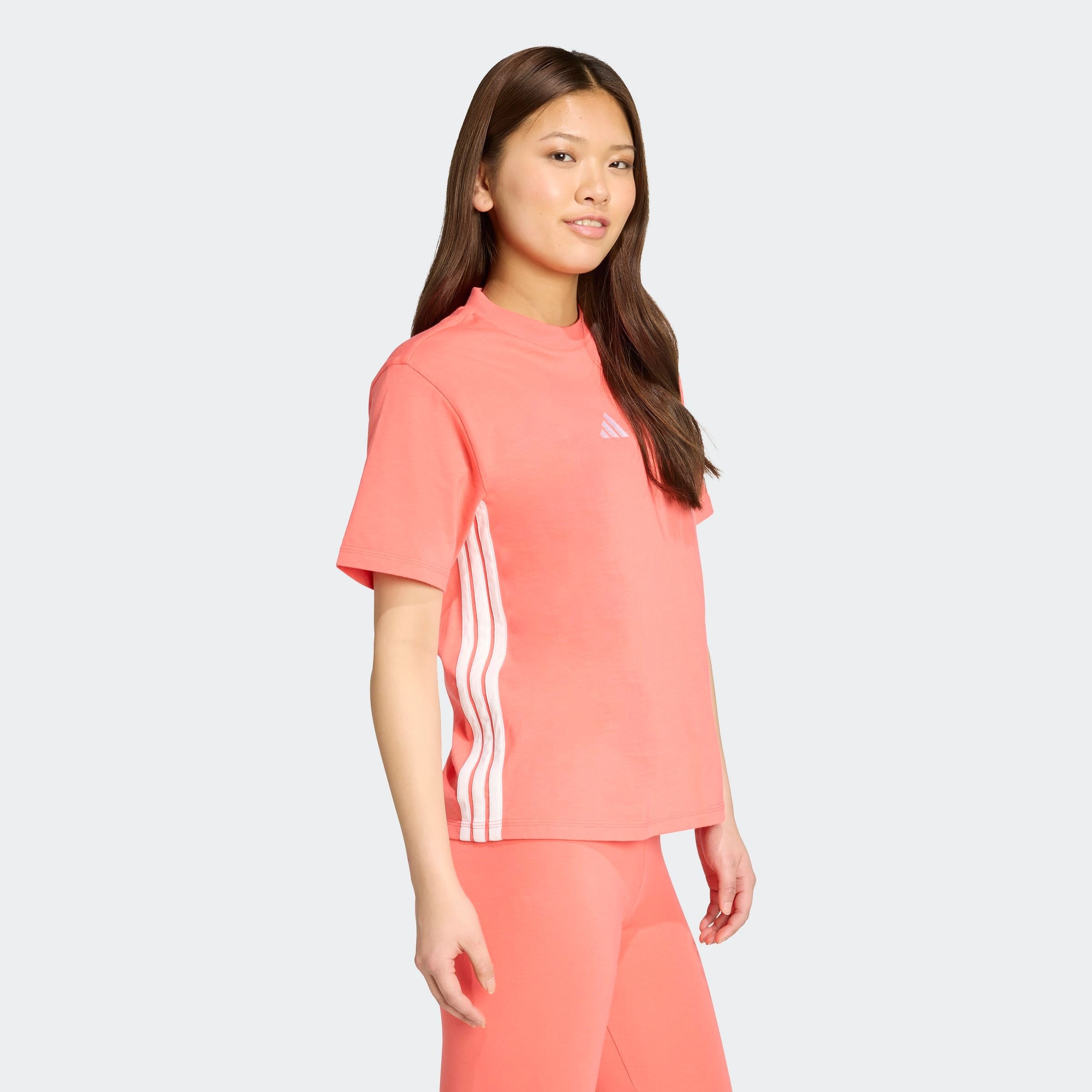 adidas Sportswear T-Shirt "ESSENTIALS 3-STREIFEN COTTON" günstig online kaufen