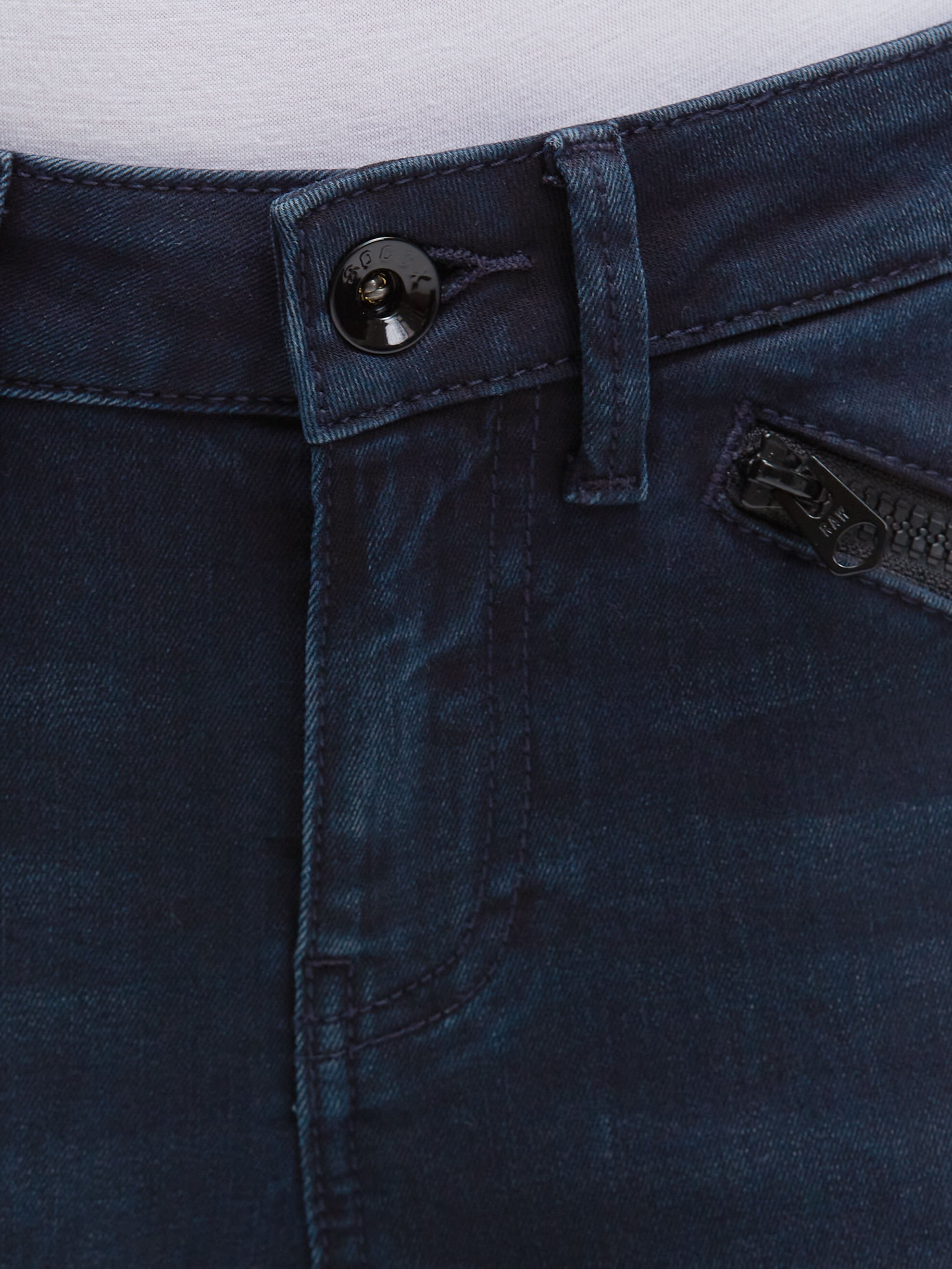 SOCCX Slim-fit-Jeans mit verkürztem Bein