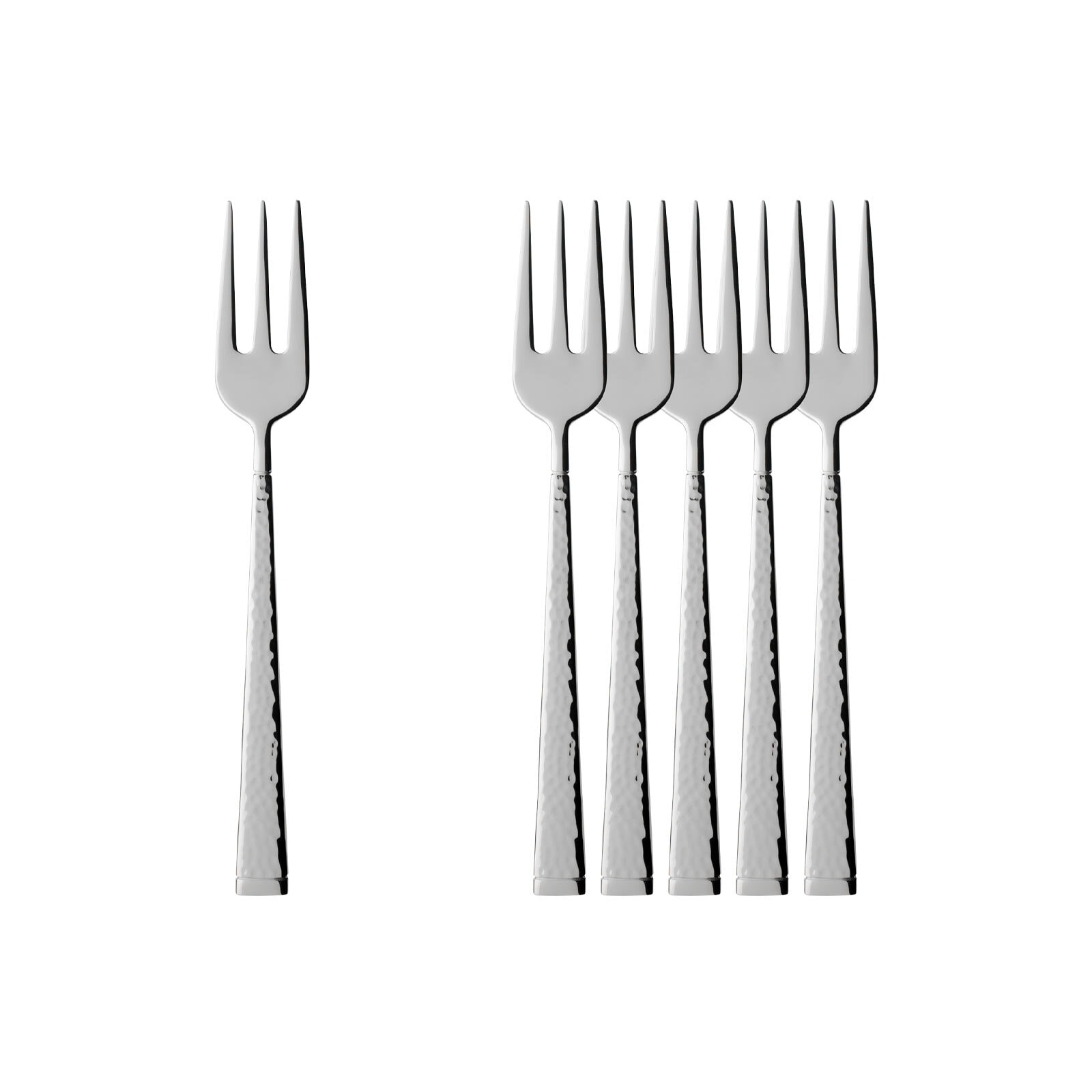Villeroy & Boch Tafelgabel "Kuchengabel Blacksmith 15,6 cm 6er Set edelstahl" Spülmaschinenfest