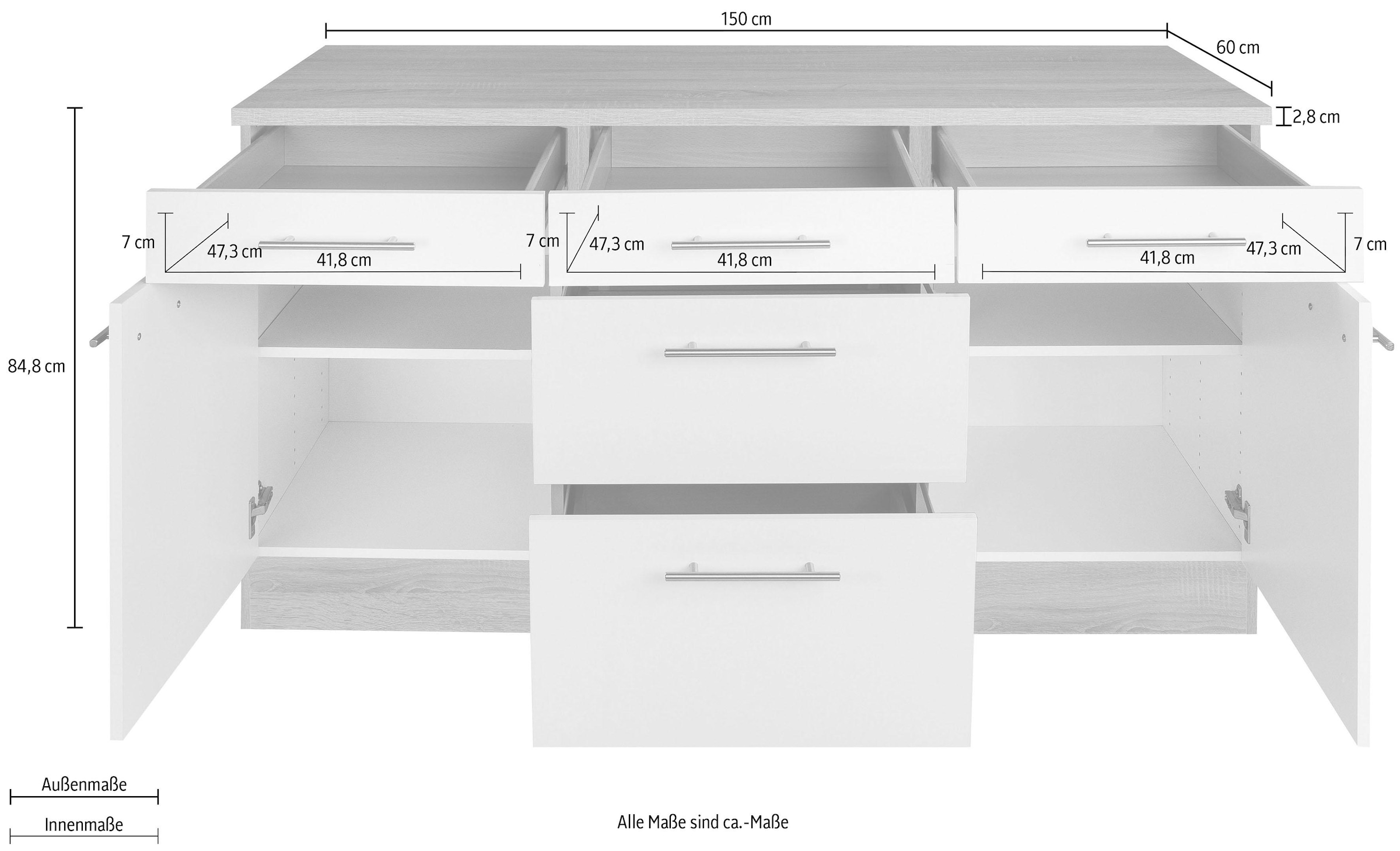 OPTIFIT Unterschrank »Kalmar«, Breite 150 cm | BAUR