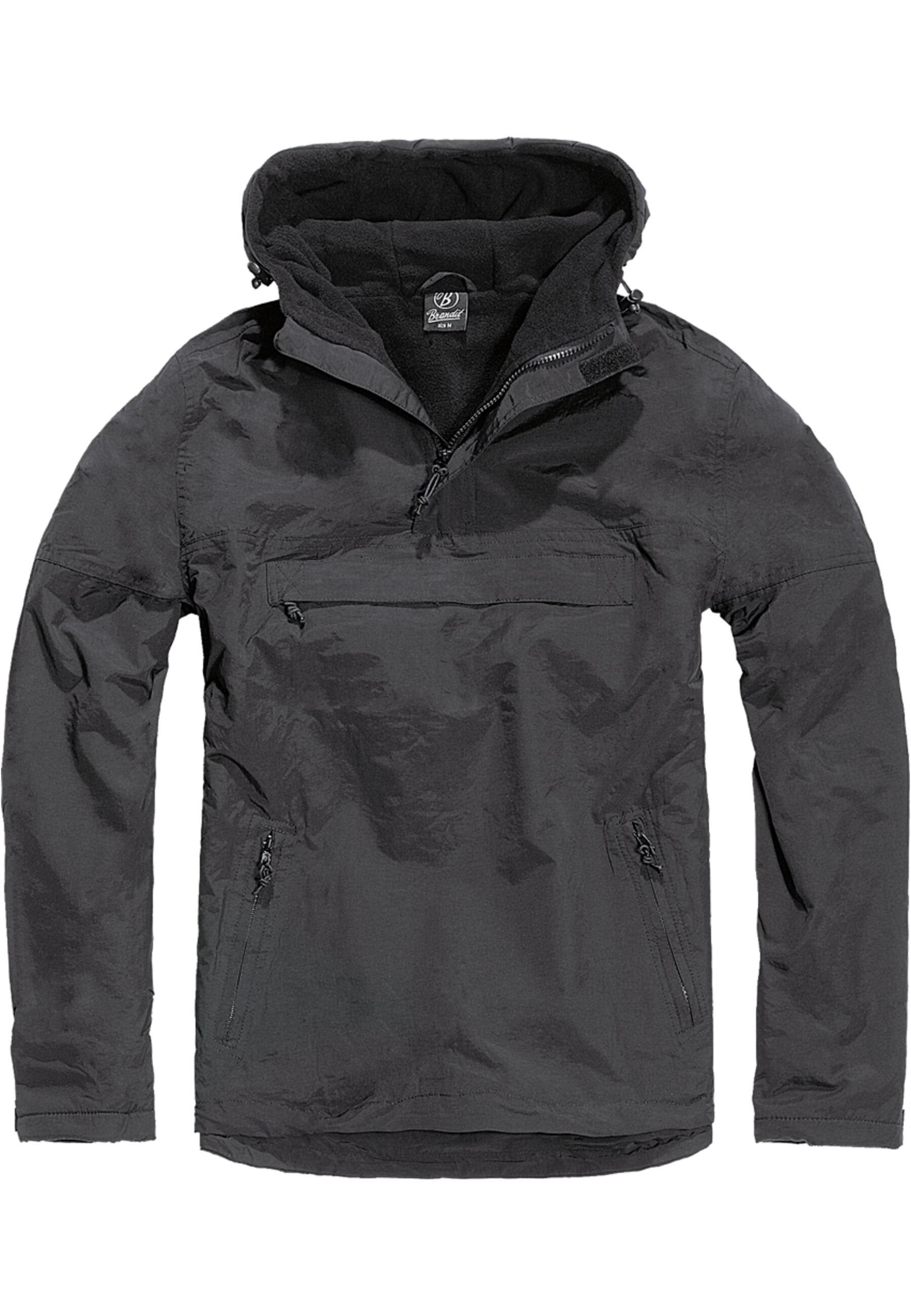 Brandit Anorak "Brandit Herren Fleece Pull Over Windbreaker", (1 St.), mit Kapuze