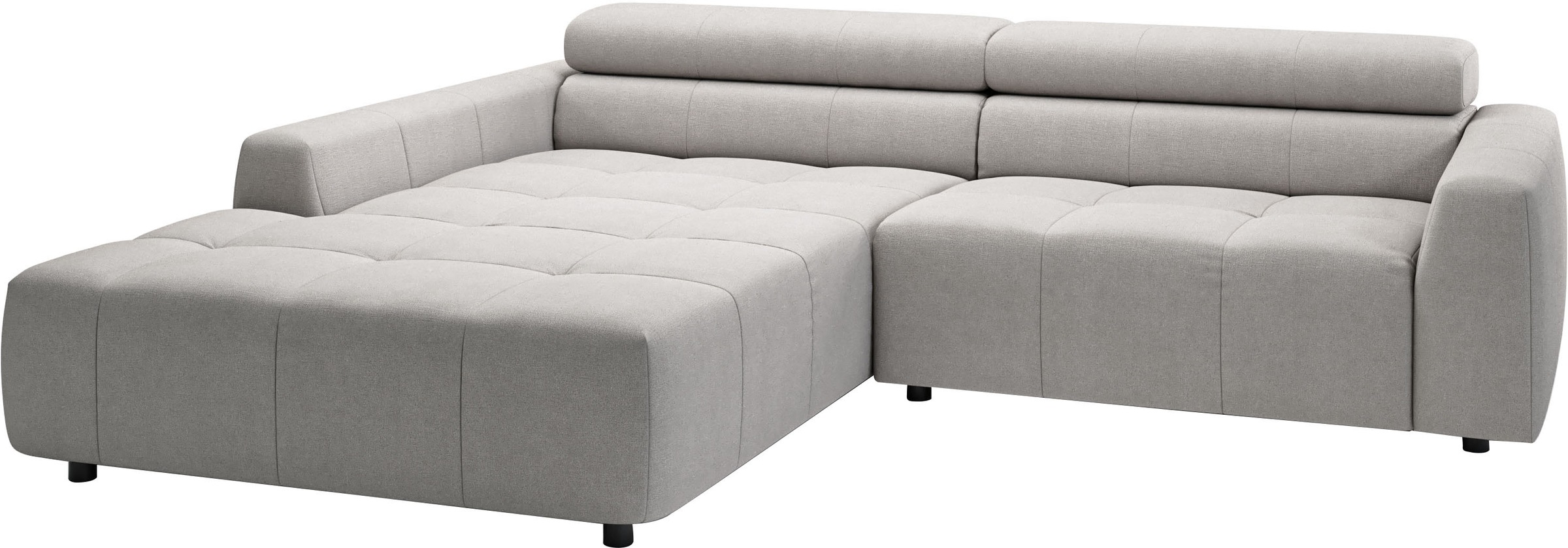 Thumbnail - 3C Candy Ecksofa "Denver auch mit Cord- und Easy care-Bezug, Kopfteilverstellung L-Form" wahlweise. mit motorischer Sitz...