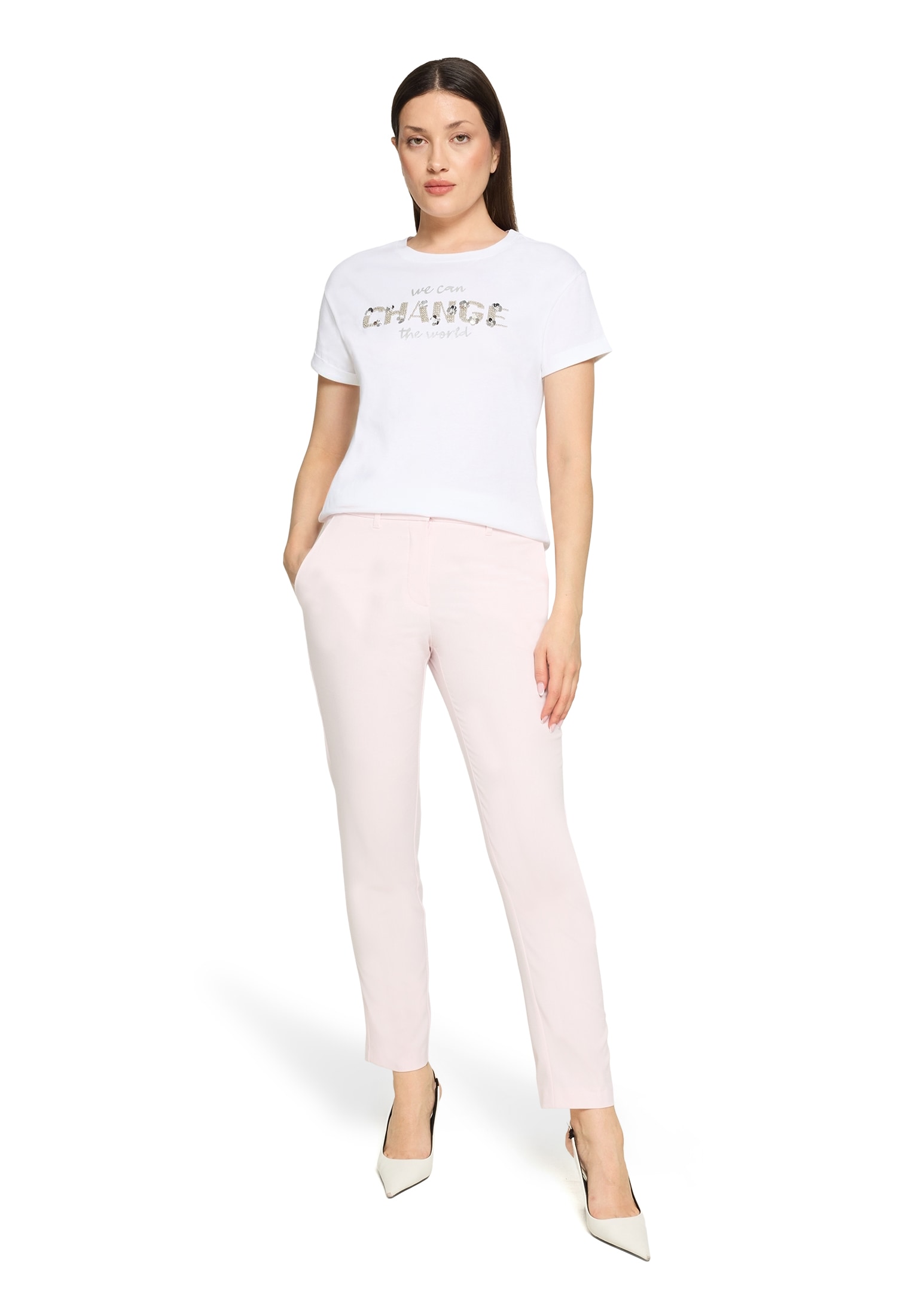 Betty&Co Kurzarmshirt »Damen mit Stickerei« 1 tlg.