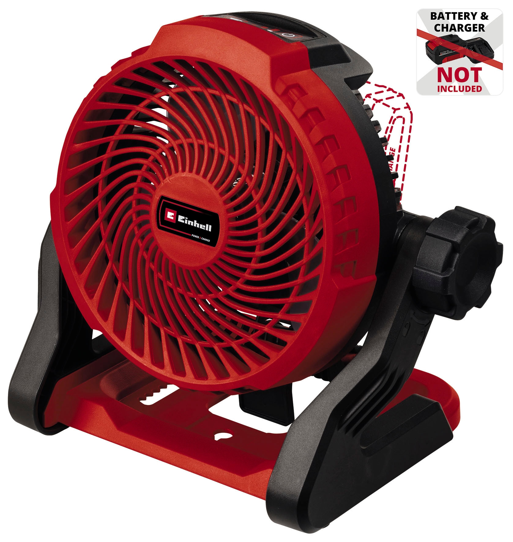 Einhell Standventilator »Power X-Change Akku-Ventilator GE-CF 18/2200 Li«, Lieferung ohne Akku und Ladegerät