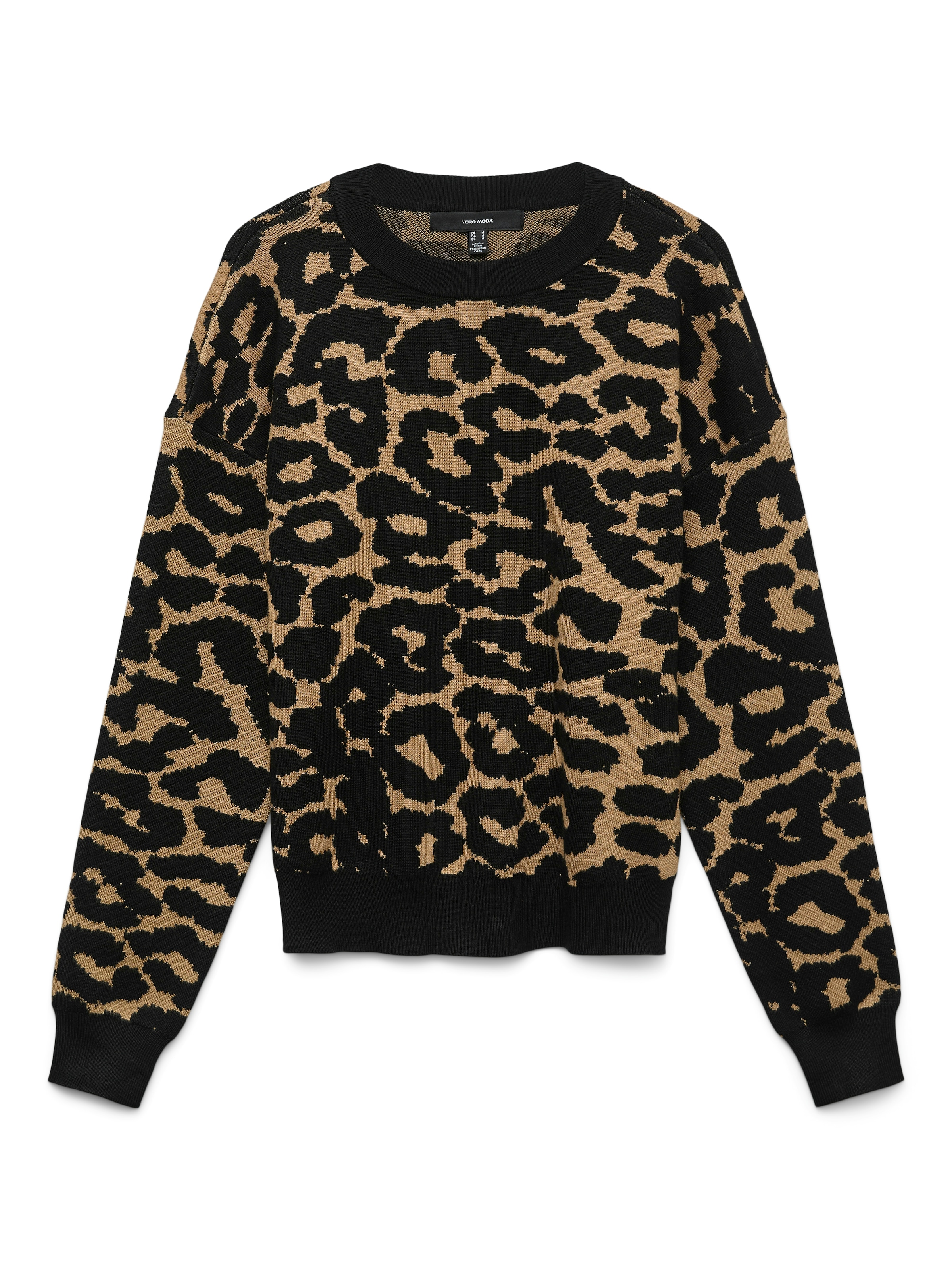 Vero Moda Strickpullover "VMSILJEANIMAL LS O-NCK PULLOVER GA NOOS" günstig online kaufen