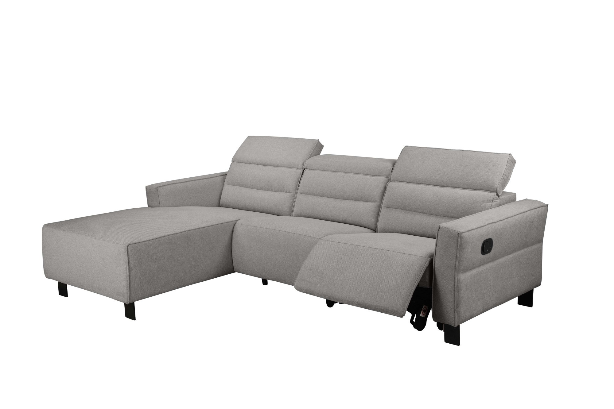 Places of Style Ecksofa »Carpari, L-Form, 263 cm, manuelle o. elektrische Relaxfunktion,«, USB A/C und Kopfteilverstellung