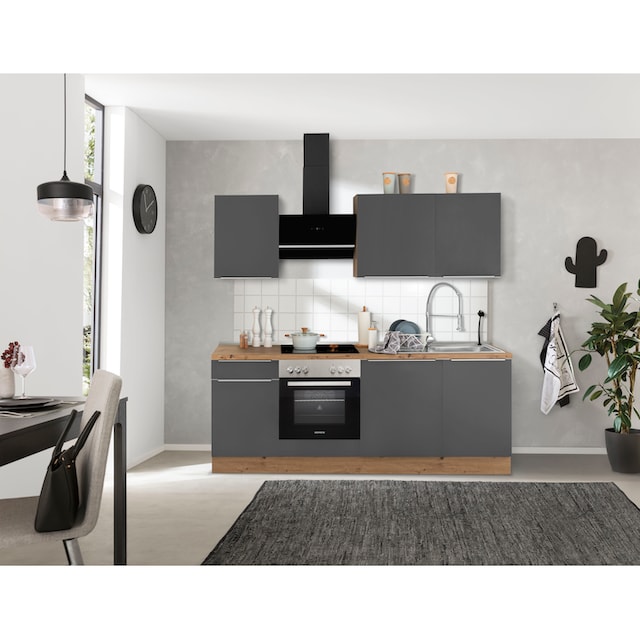 RESPEKTA Küchenzeile »Safado aus der Serie Marleen«, hochwertige Ausstattung  wie Soft Close Funktion, Breite 220 cm kaufen | BAUR