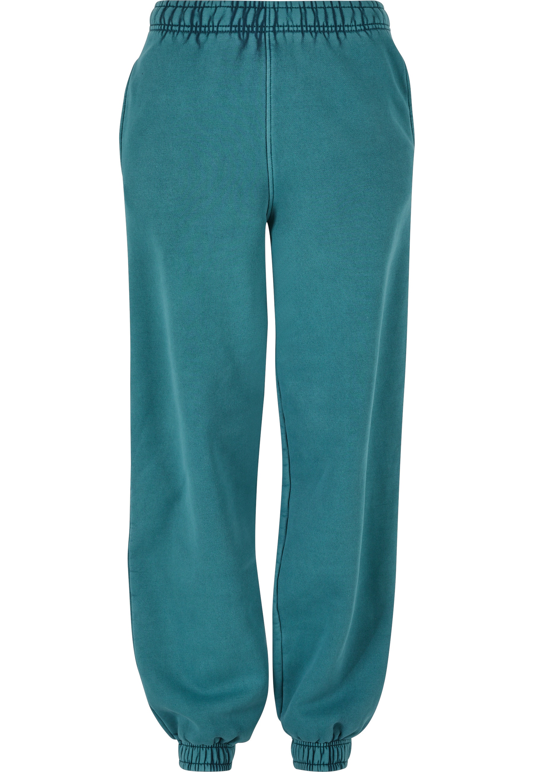 URBAN CLASSICS Sweathose "Urban Classics Damen Ladies High Waist Stone Washed Sweat Pants"